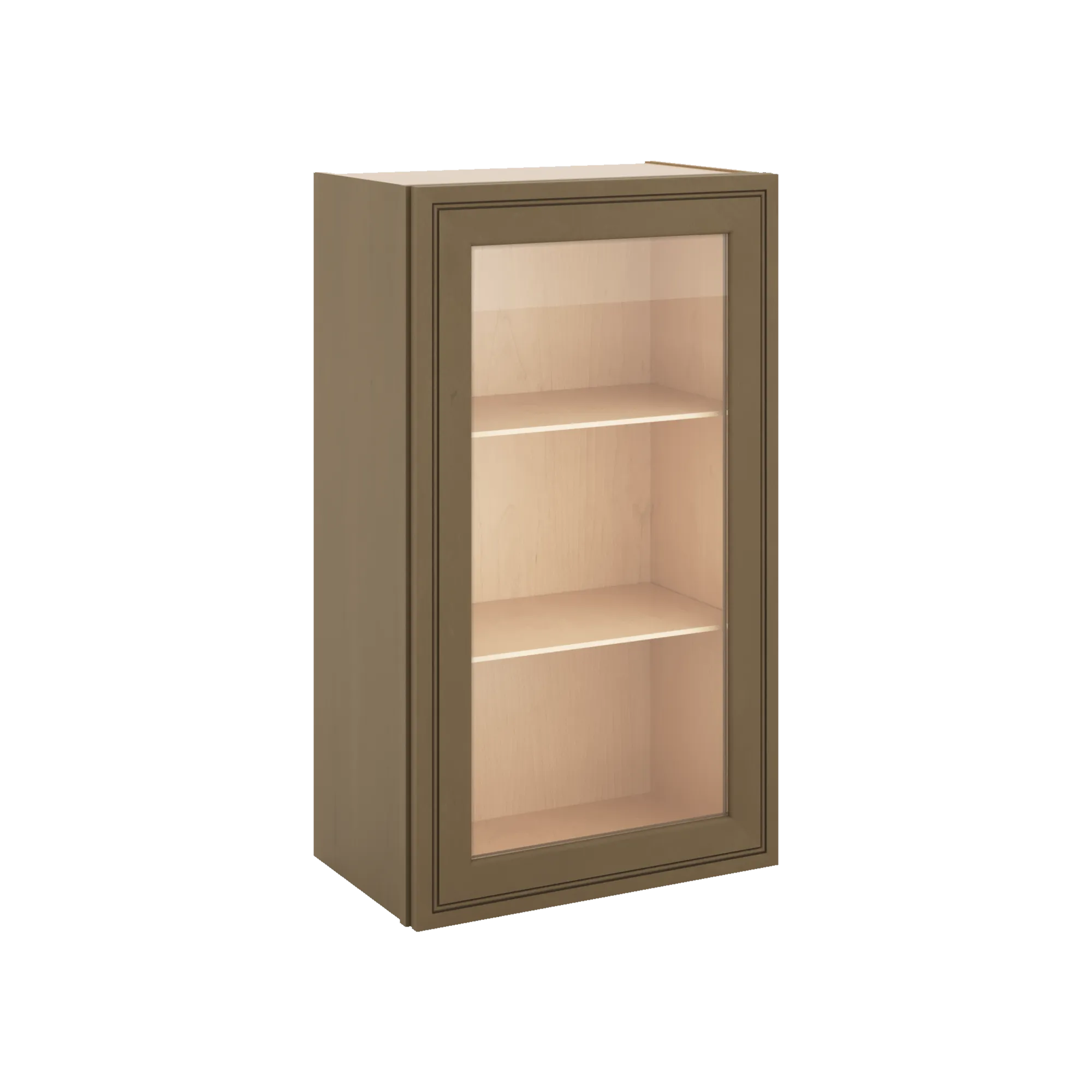 J&K Hazel H8 Wall Glass Cabinet - 21" W x 36" H (No Glass Insert)