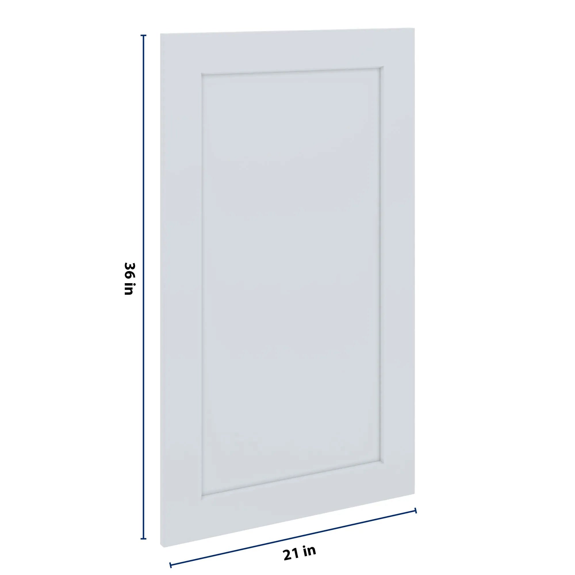 J&K White Shaker S8 Dummy Insert Door Panel 21" W x 36" H
