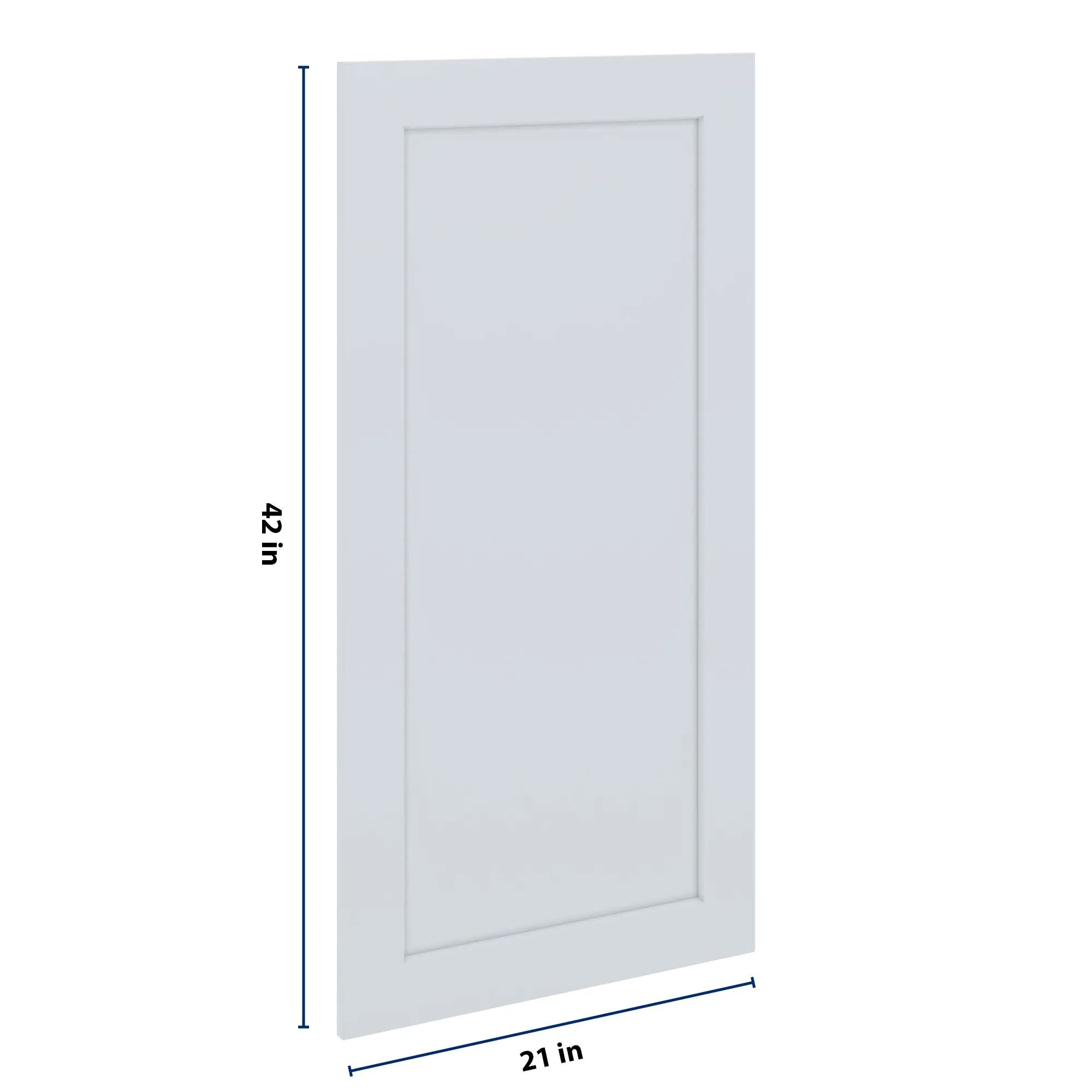 J&K White Shaker S8 Dummy Insert Door Panel 21" W x 42" H