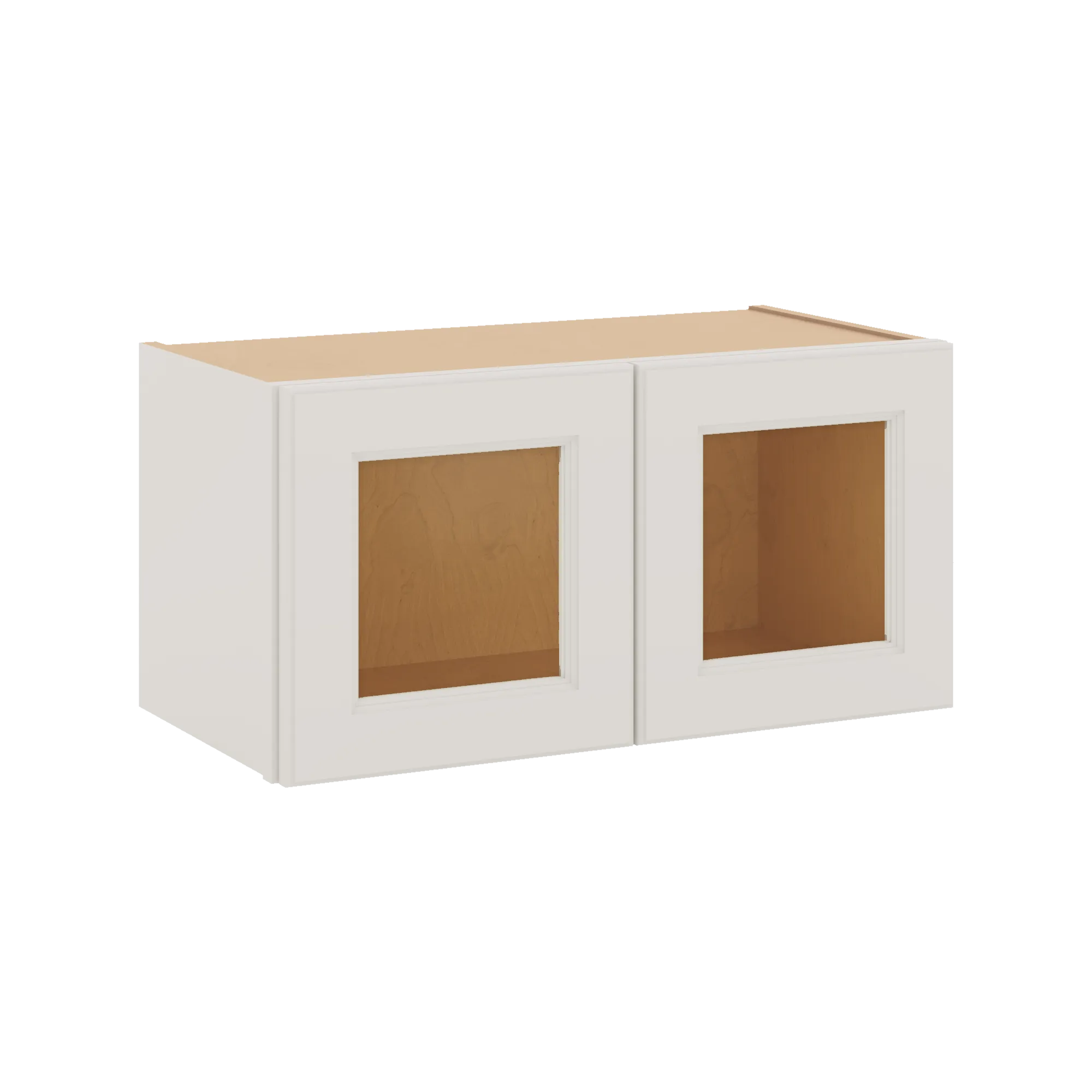 J&K Dove E1 Wall Glass Cabinet - 24" W x 12" H (No Glass Insert)