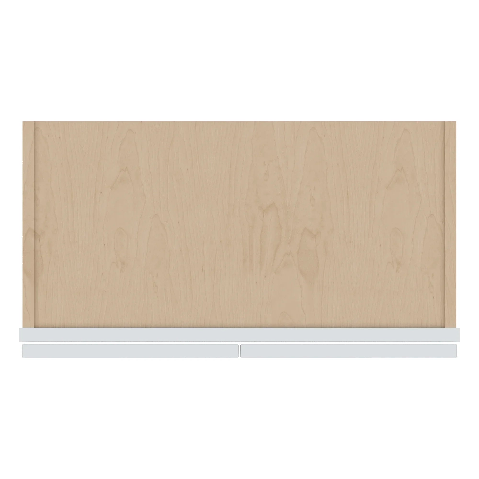 J&K White Shaker S8 Wall Glass Cabinet 24" W x 12" H (No Glass Insert)