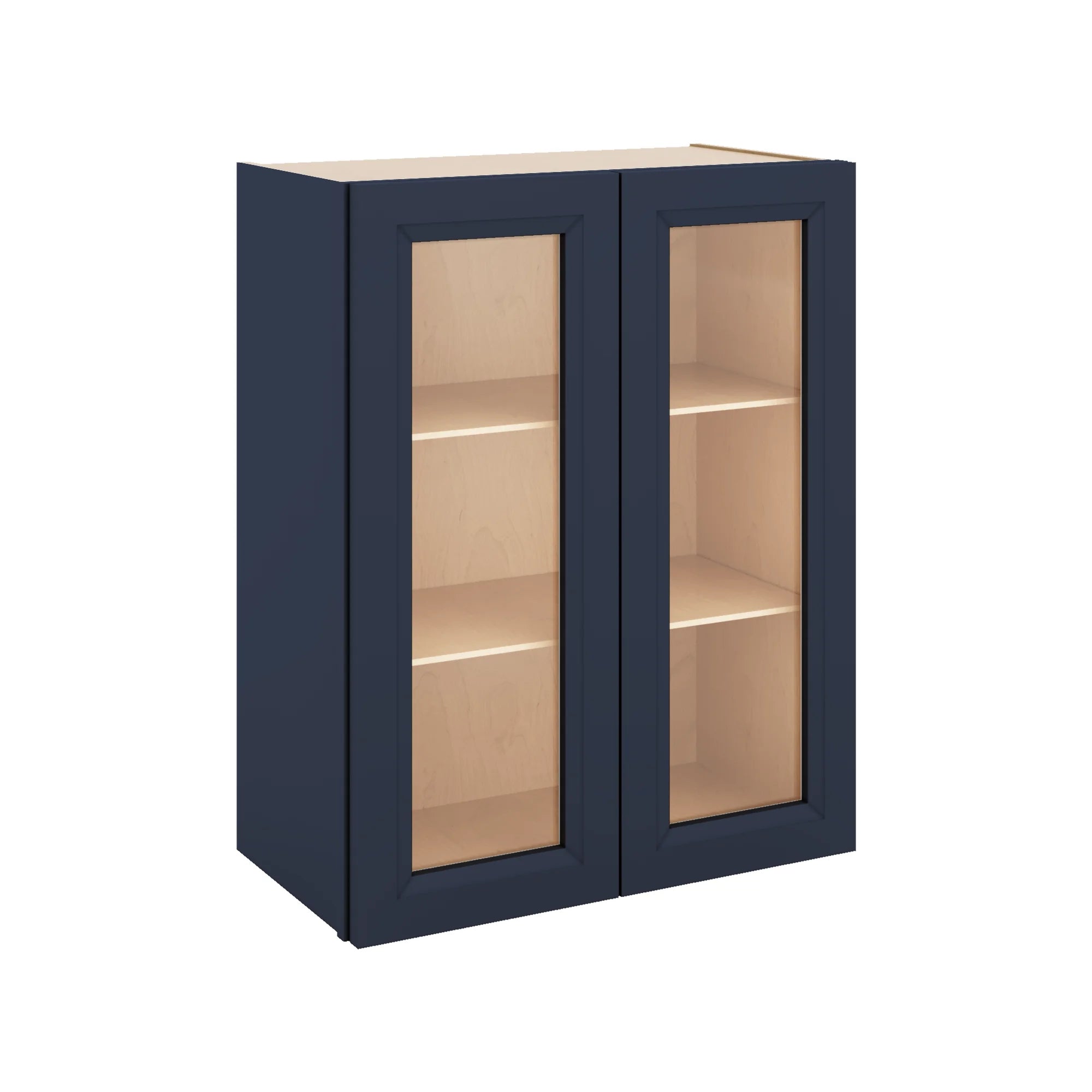 J&K Naval B7 Wall Glass Cabinet - 24" W x 30" H (No Glass Insert)