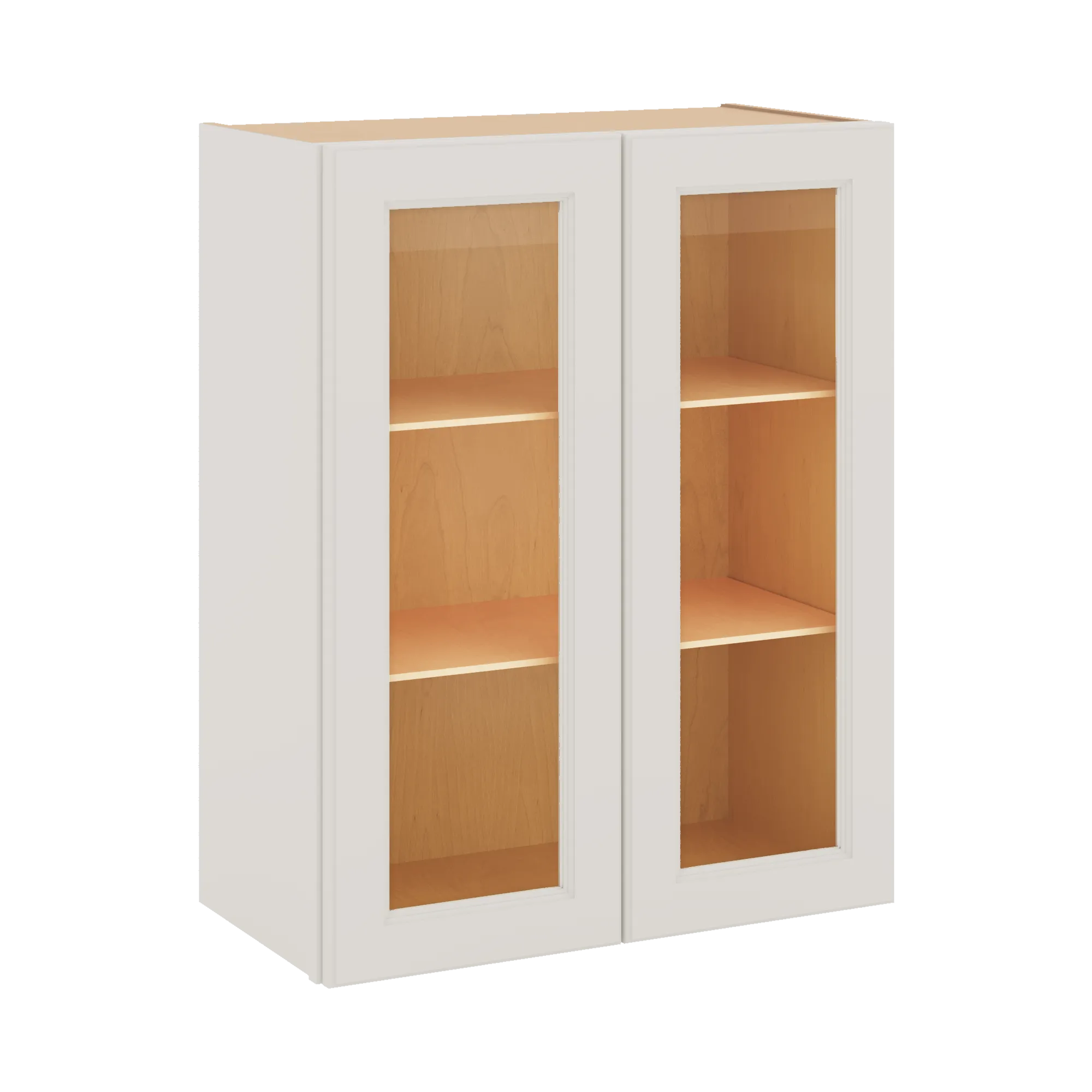 J&K Dove E1 Wall Glass Cabinet - 24" W x 30" H (No Glass Insert)