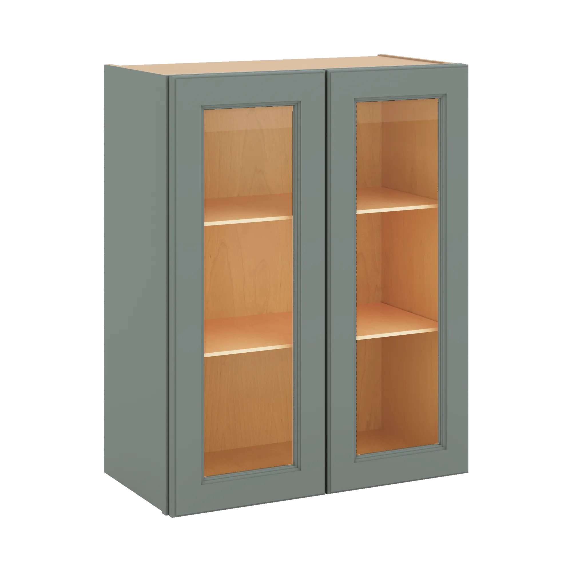 J&K Sage E3 Wall Glass Cabinet - 24" W x 30" H (No Glass Insert)