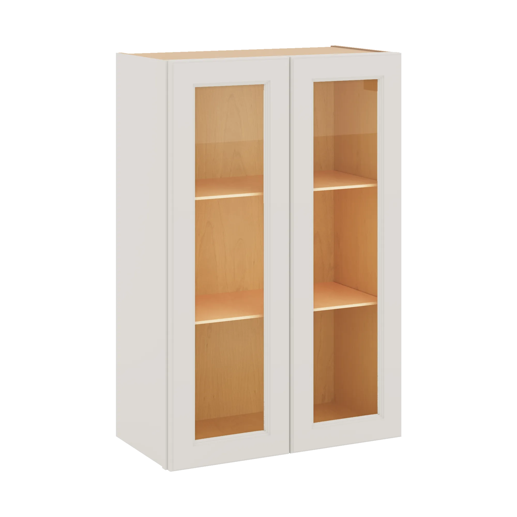 J&K Dove E1 Wall Glass Cabinet - 24" W x 36" H (No Glass Insert)