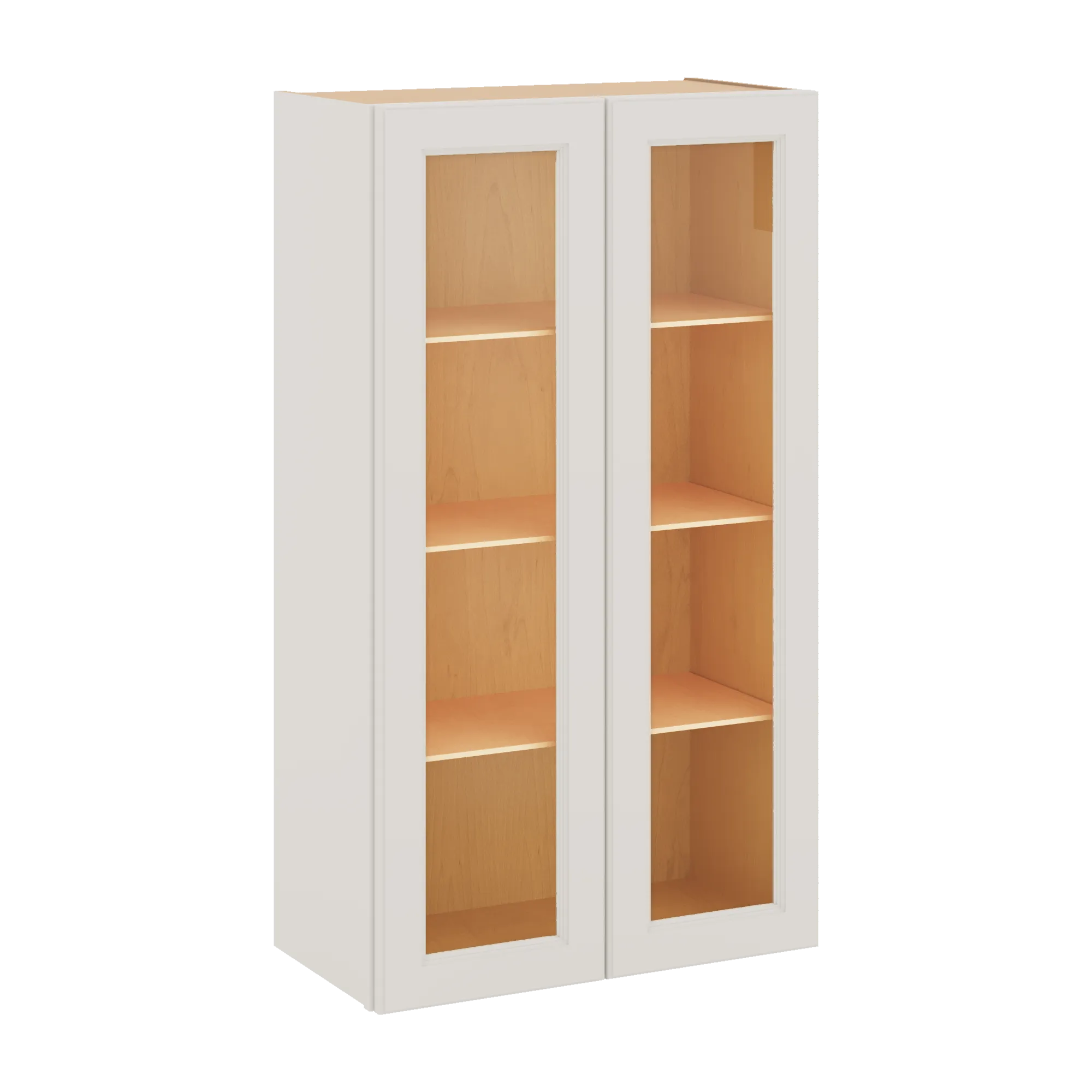 J&K Dove E1 Wall Glass Cabinet - 24" W x 42" H (No Glass Insert)