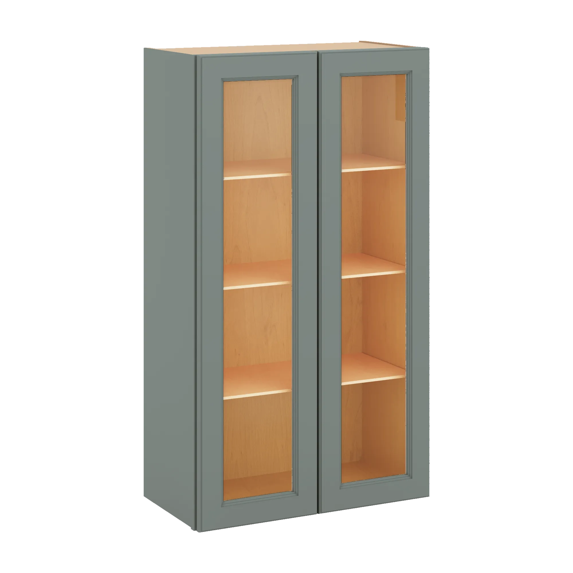 J&K Sage E3 Wall Glass Cabinet - 24" W x 42" H (No Glass Insert)