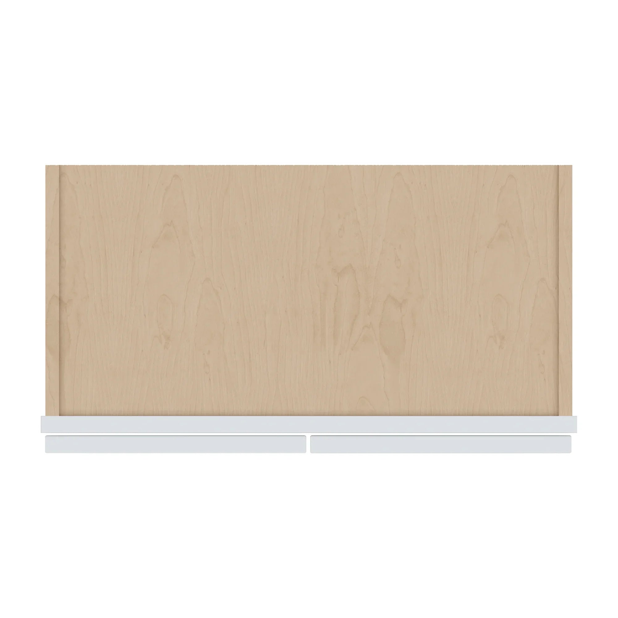 J&K White Shaker S8 Wall Glass Cabinet 24" W x 42" H (No Glass Insert)