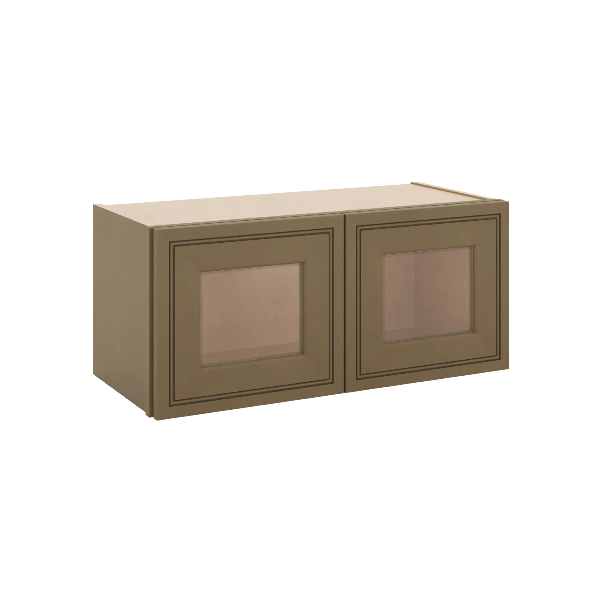 J&K Hazel H8 Wall Glass Cabinet - 27" W x 12" H (No Glass Insert)