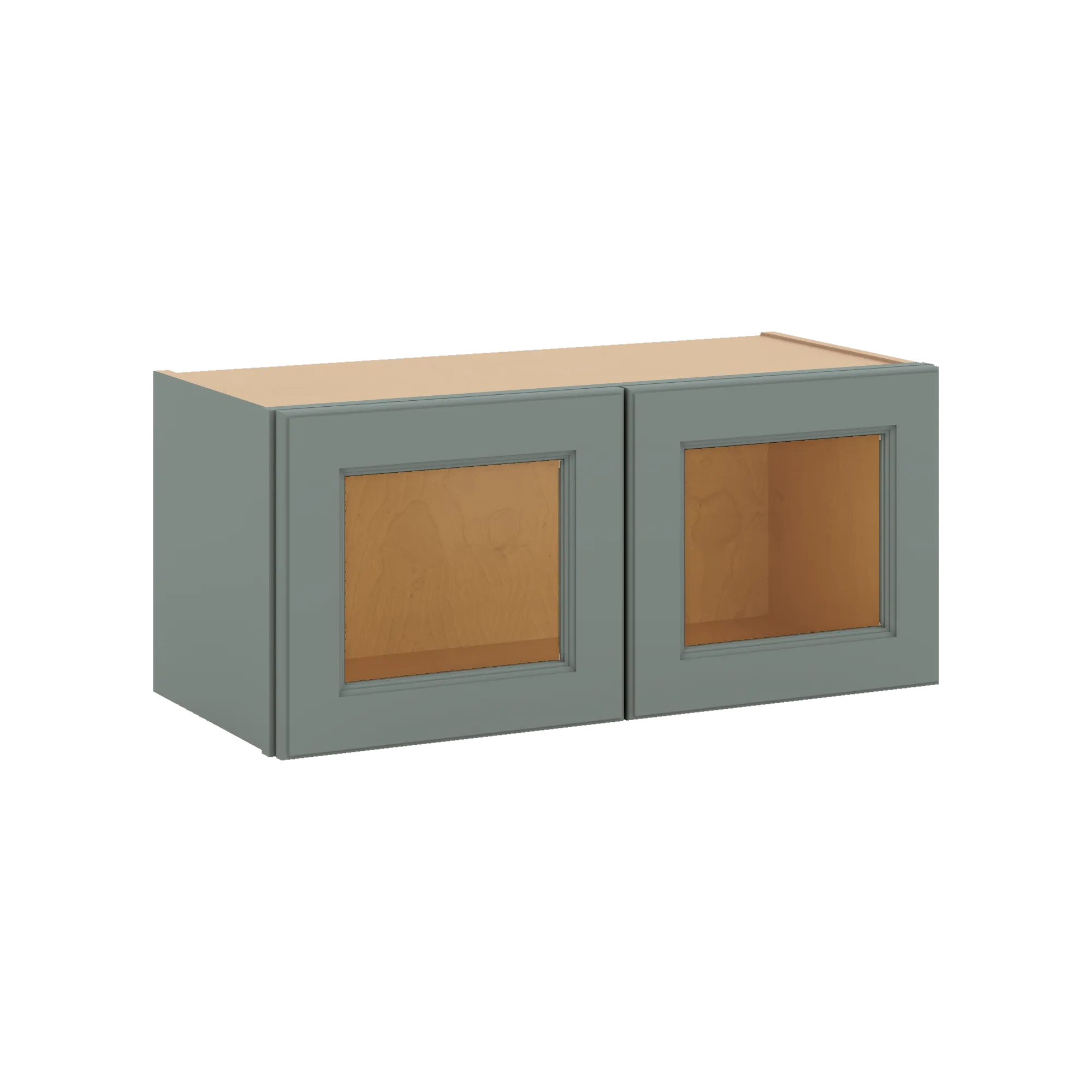 J&K Sage E3 Wall Glass Cabinet - 27" W x 12" H (No Glass Insert)
