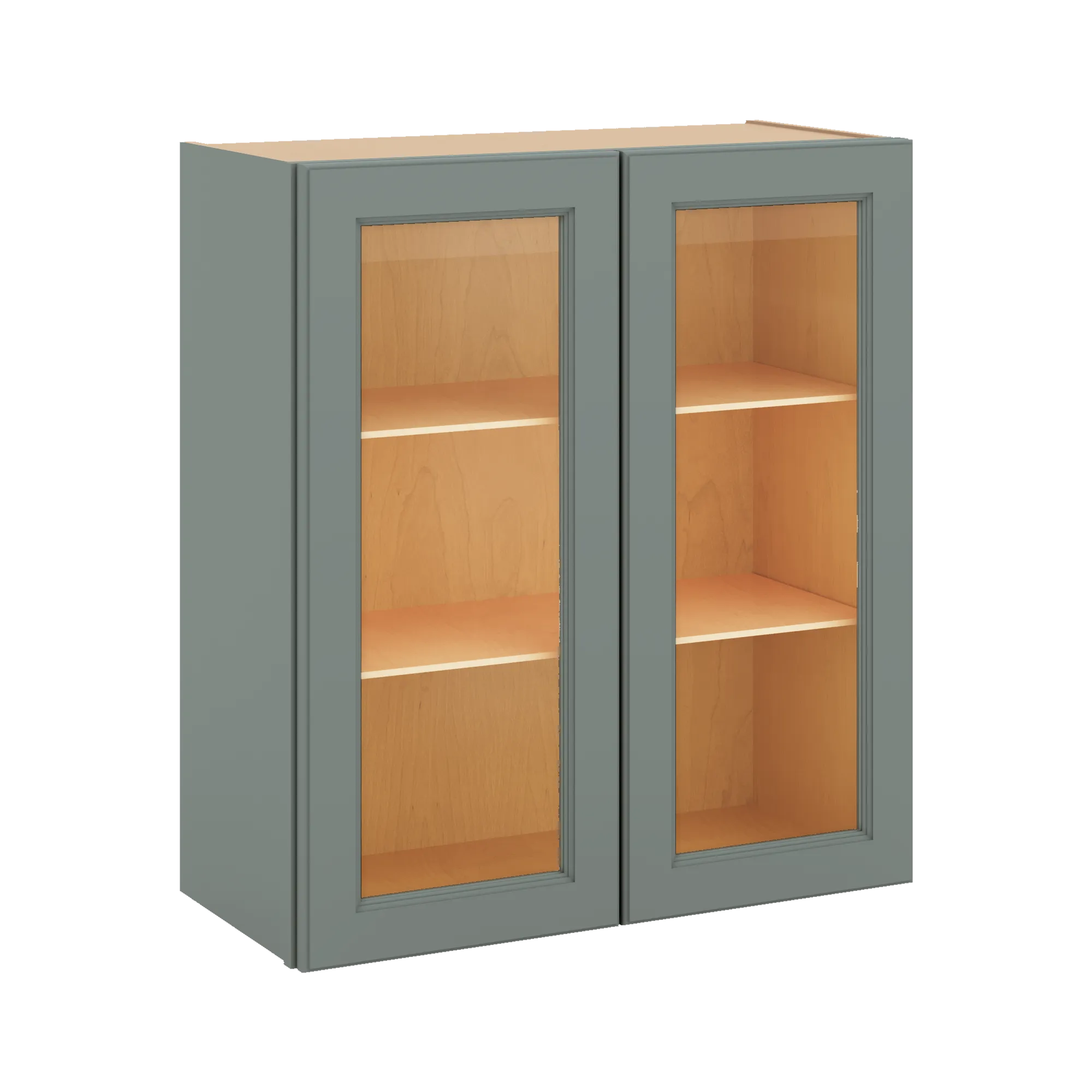 J&K Sage E3 Wall Glass Cabinet - 27" W x 30" H (No Glass Insert)