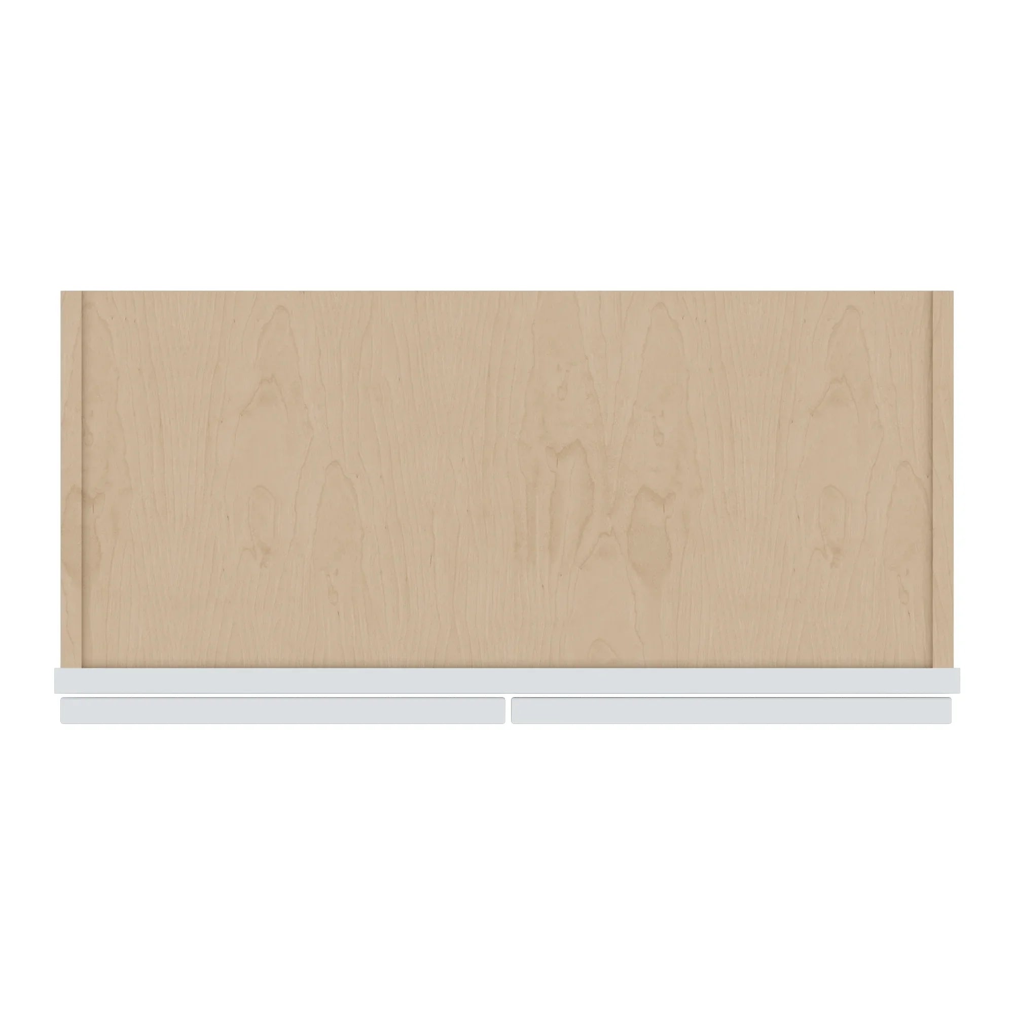 J&K White Shaker S8 Wall Glass Cabinet 27" W x 30" H (No Glass Insert)