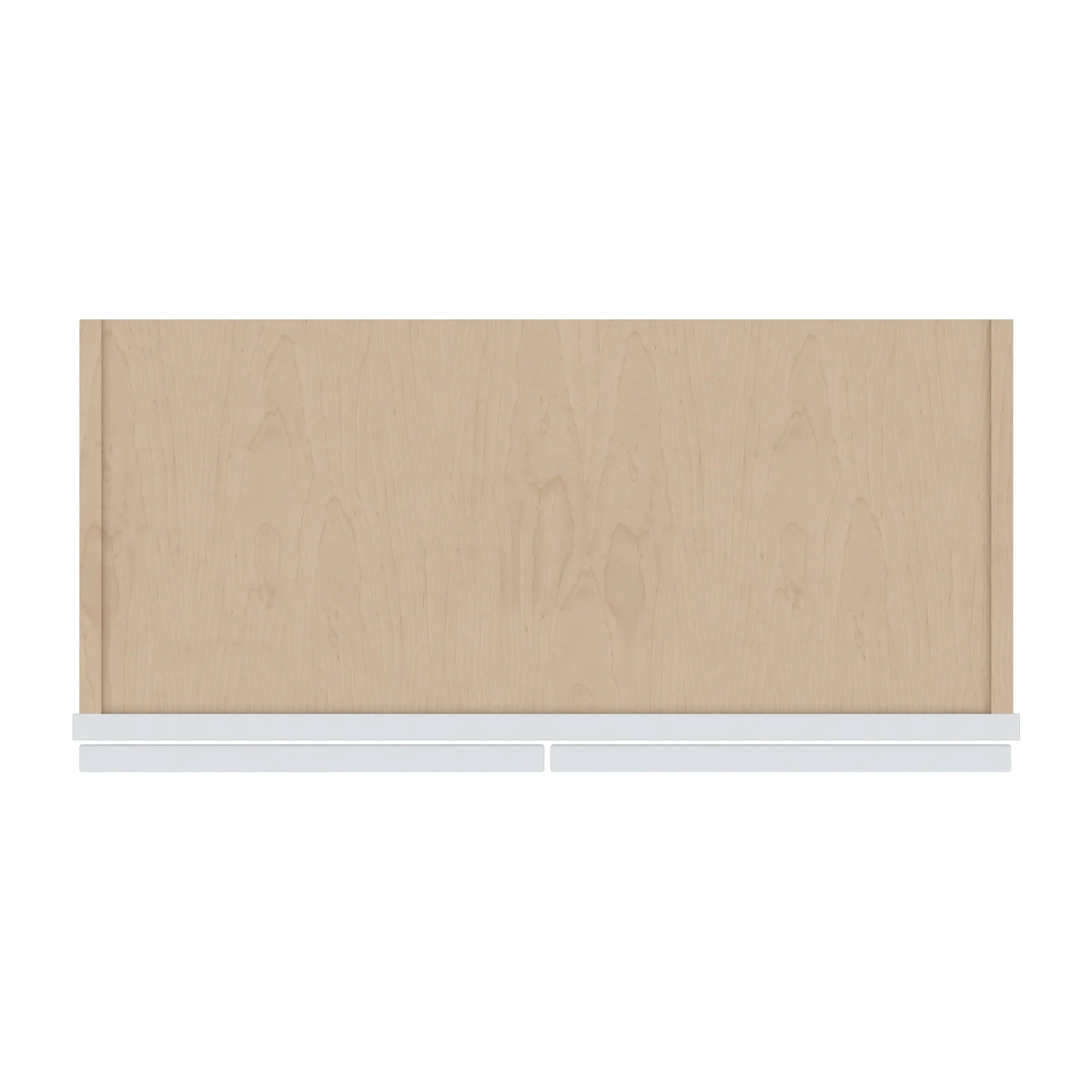 J&K White Shaker S8 Wall Glass Cabinet 27" W x 36" H (No Glass Insert)