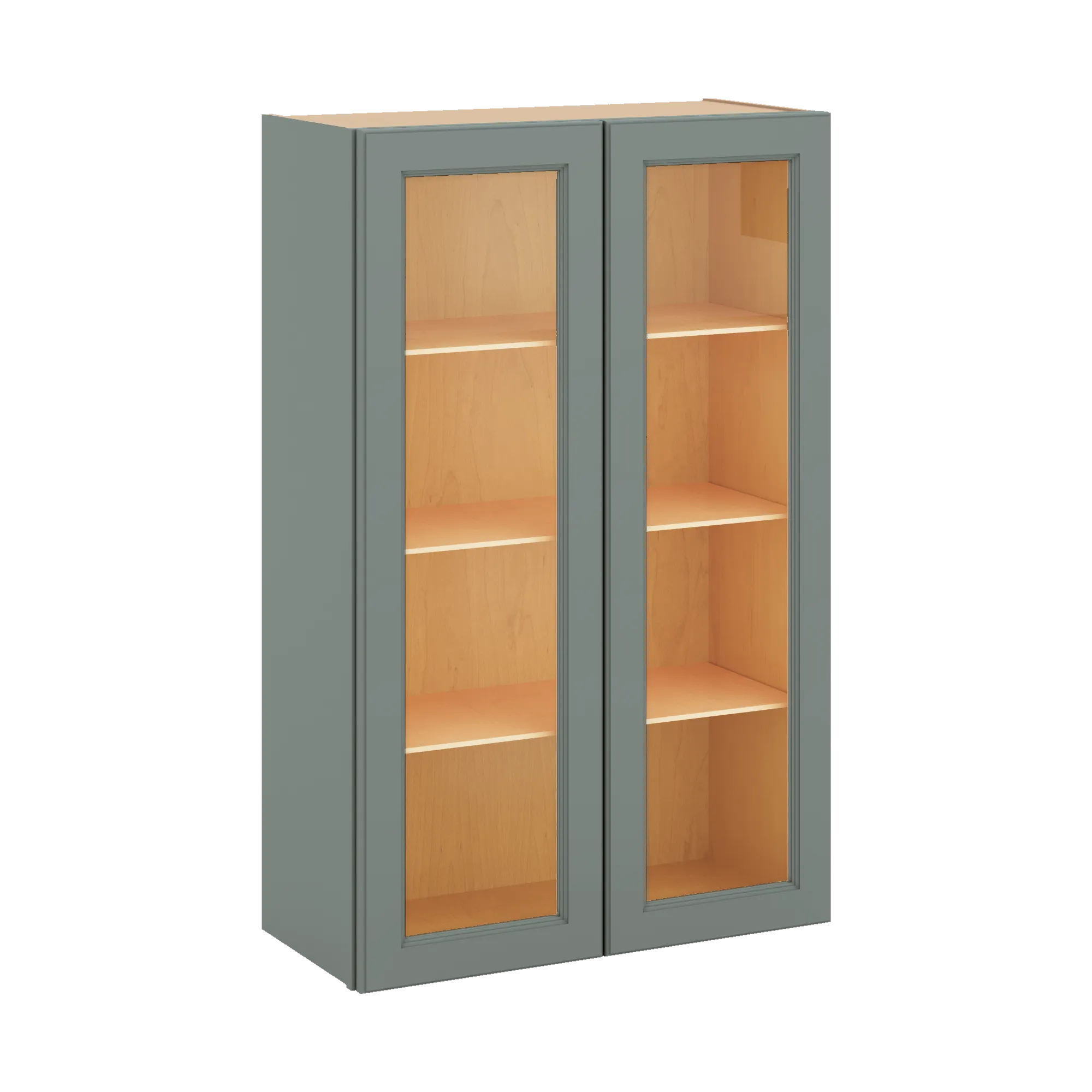 J&K Sage E3 Wall Glass Cabinet - 27" W x 42" H (No Glass Insert)