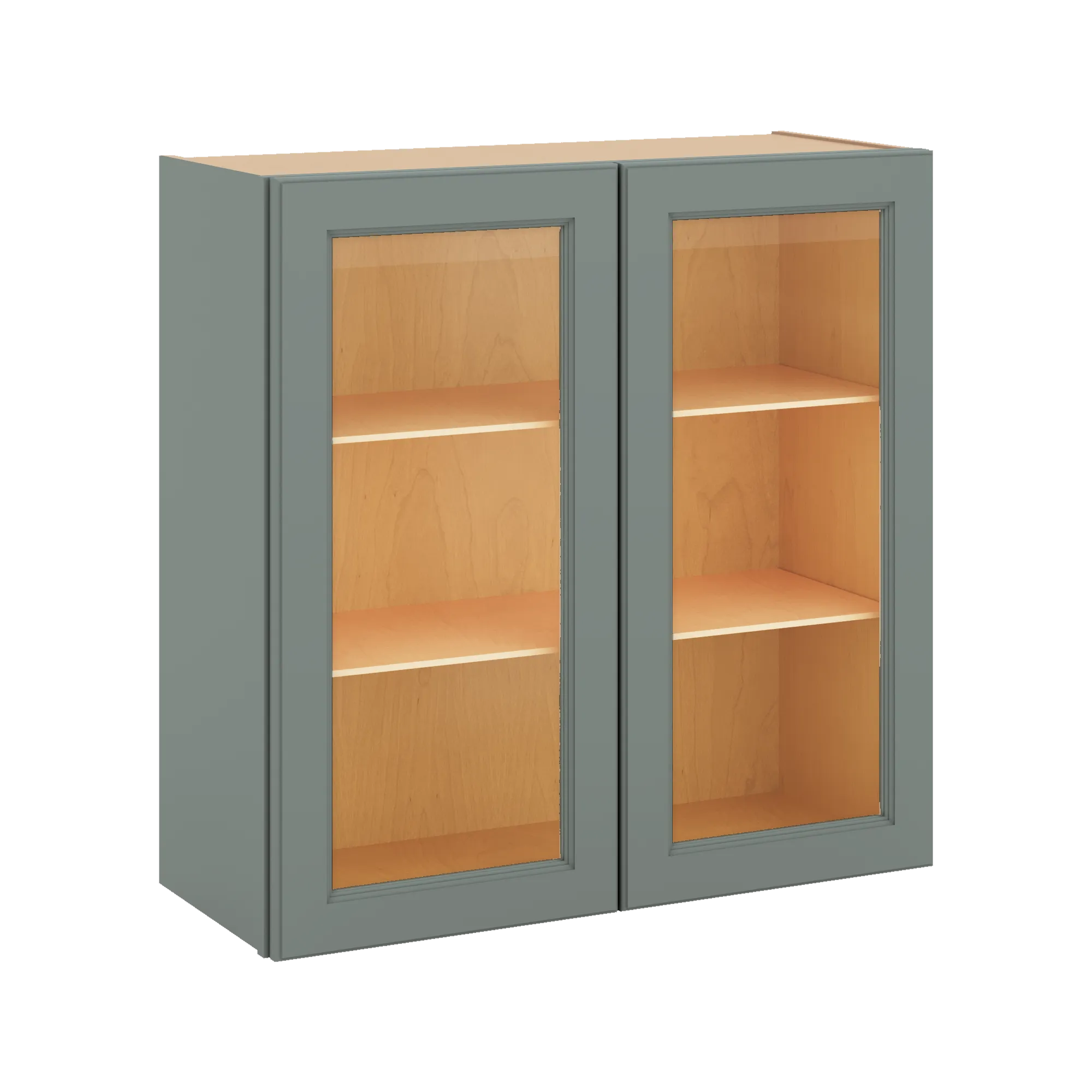 J&K Sage E3 Wall Glass Cabinet - 30" W x 30" H (No Glass Insert)