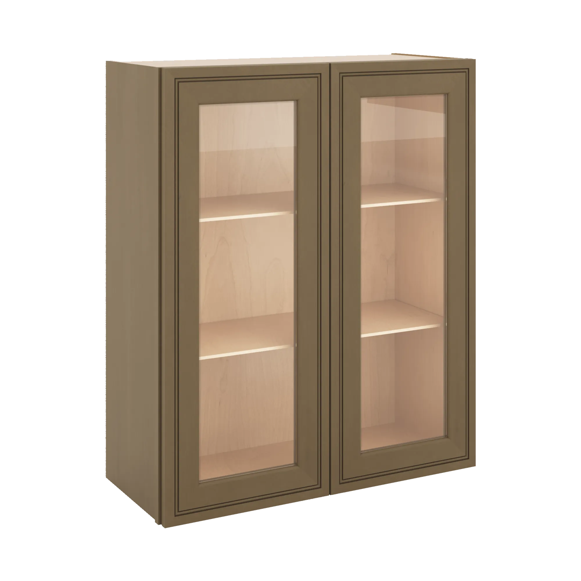 J&K Hazel H8 Wall Glass Cabinet - 30" W x 36" H (No Glass Insert)