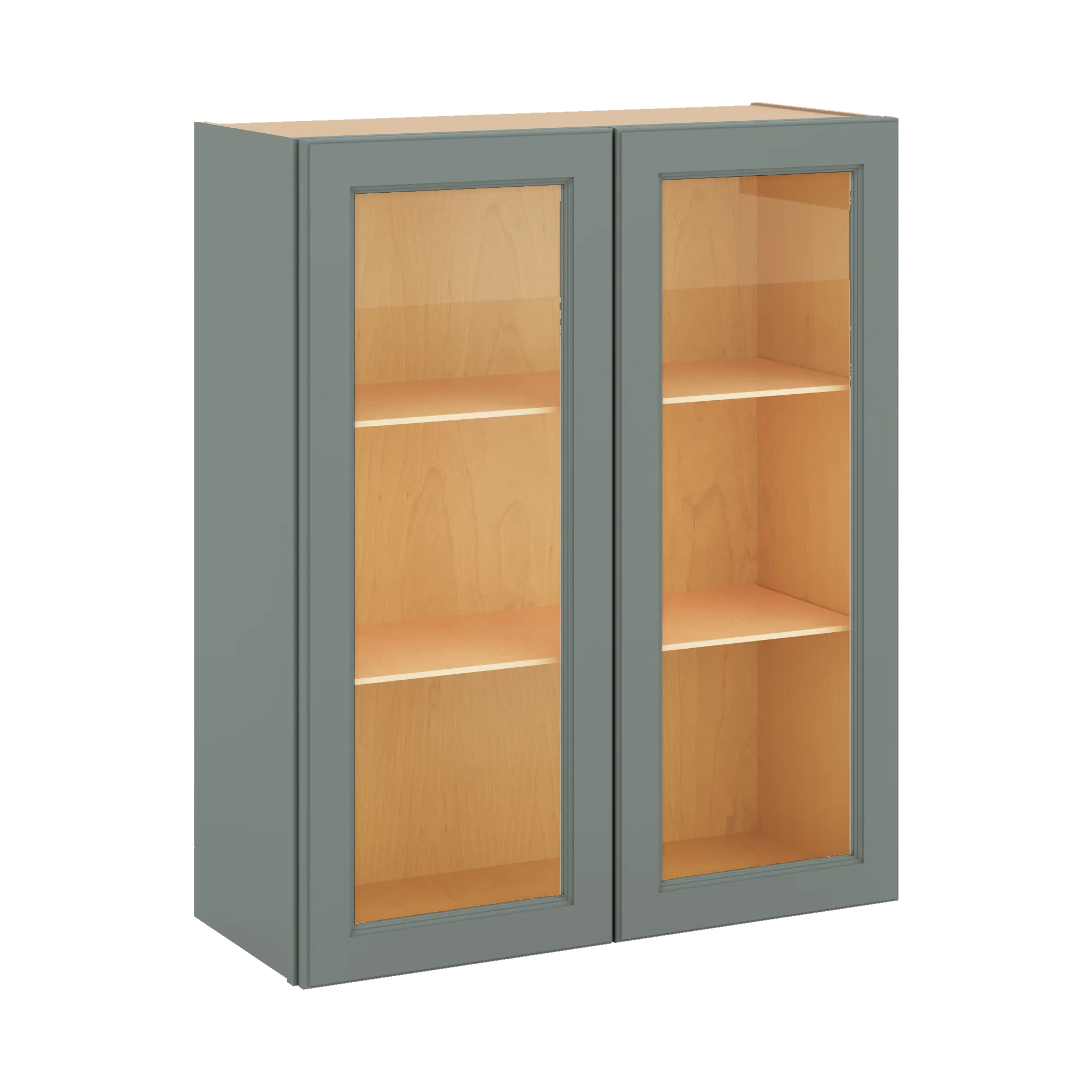 J&K Sage E3 Wall Glass Cabinet - 30" W x 36" H (No Glass Insert)