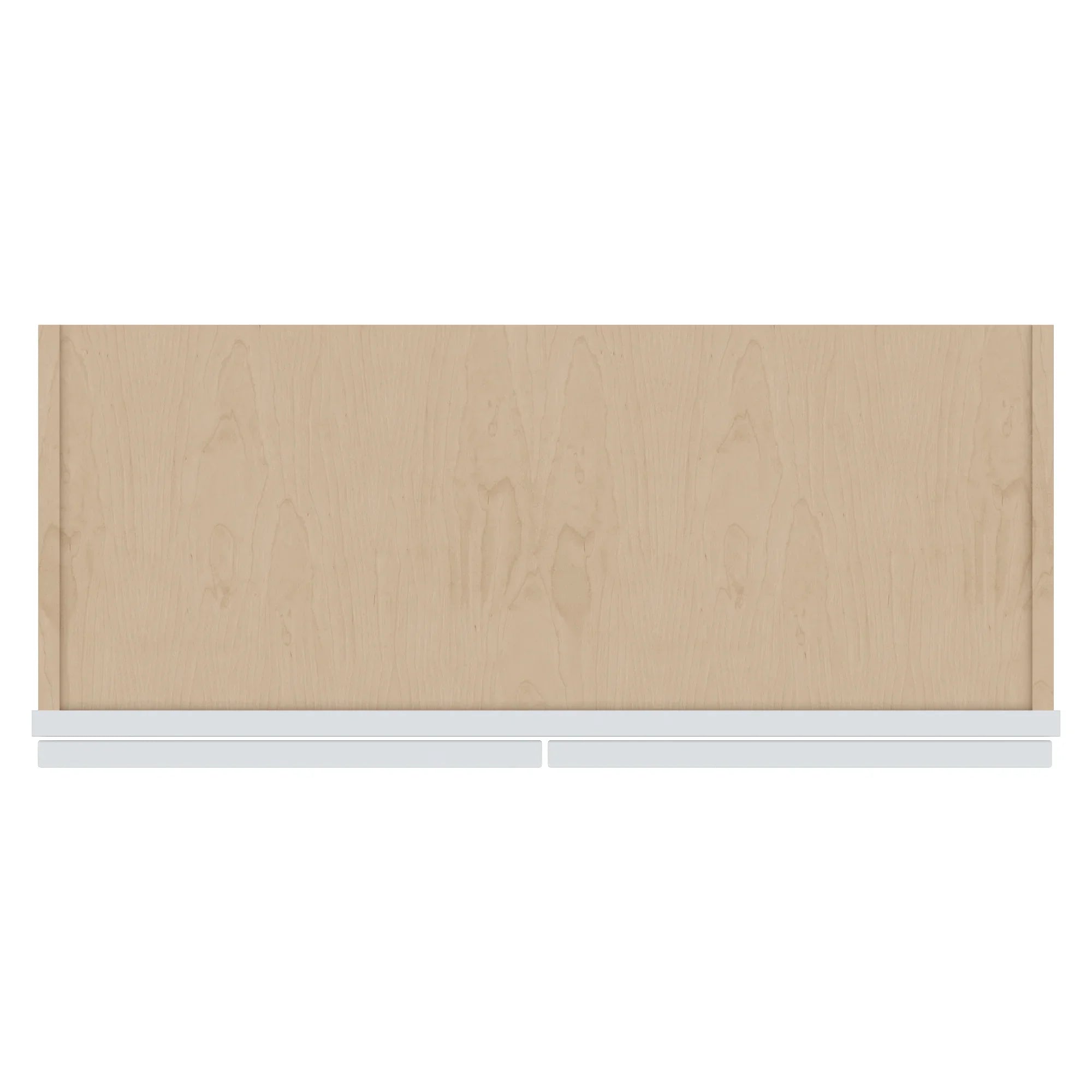 J&K White Shaker S8 Wall Glass Cabinet 30" W x 36" H (No Glass Insert)