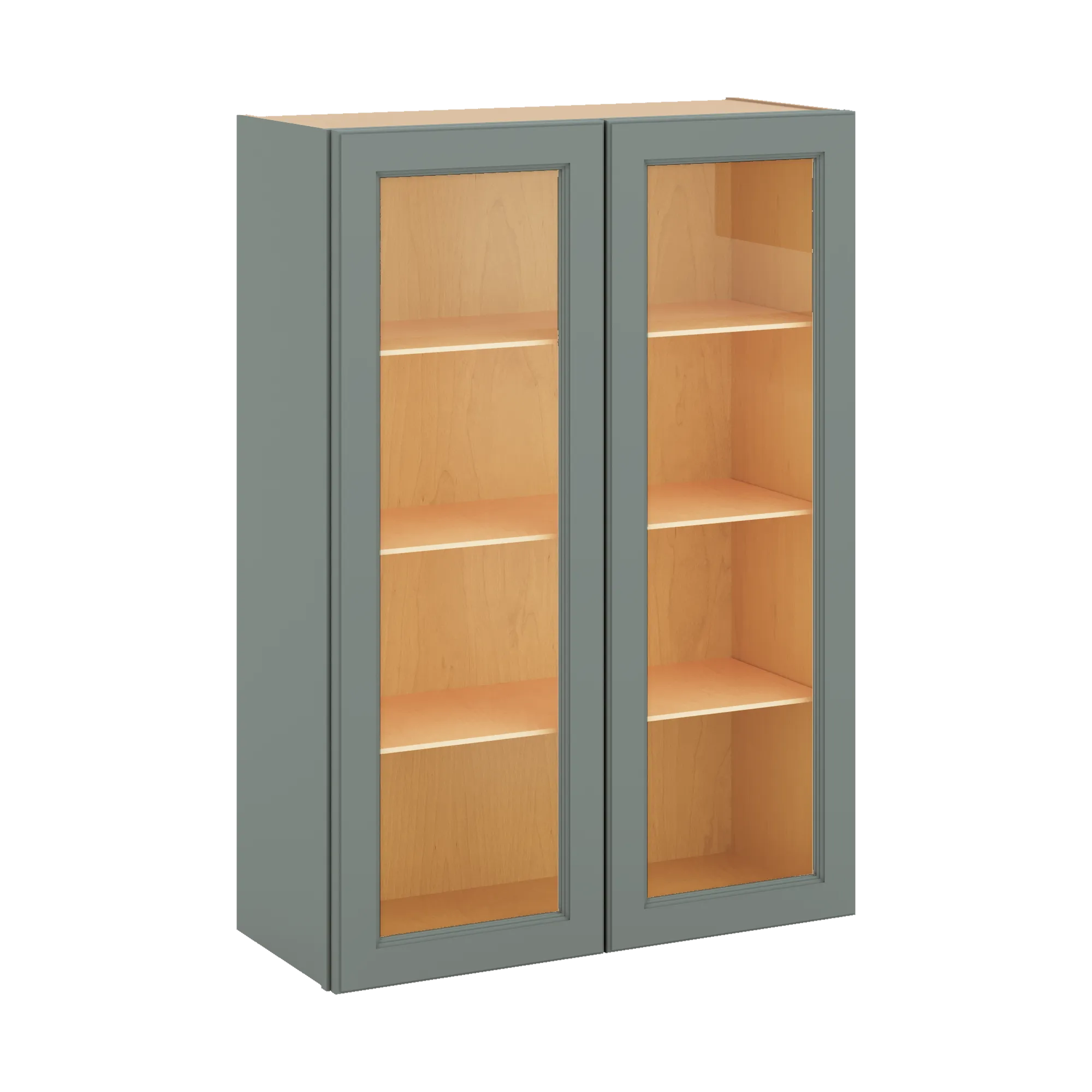 J&K Sage E3 Wall Glass Cabinet - 30" W x 42" H (No Glass Insert)