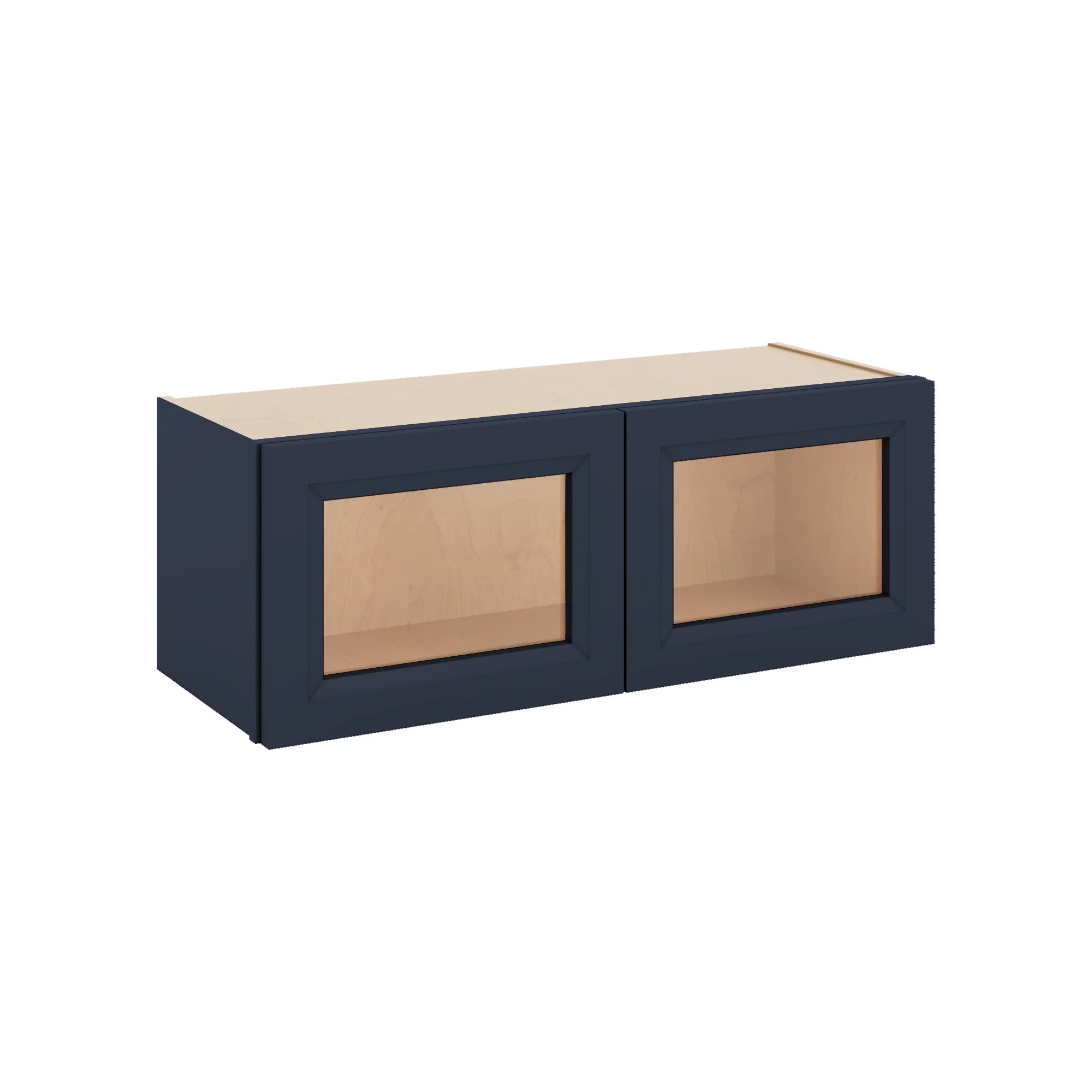 J&K Naval B7 Wall Glass Cabinet - 33" W x 12" H (No Glass Insert)