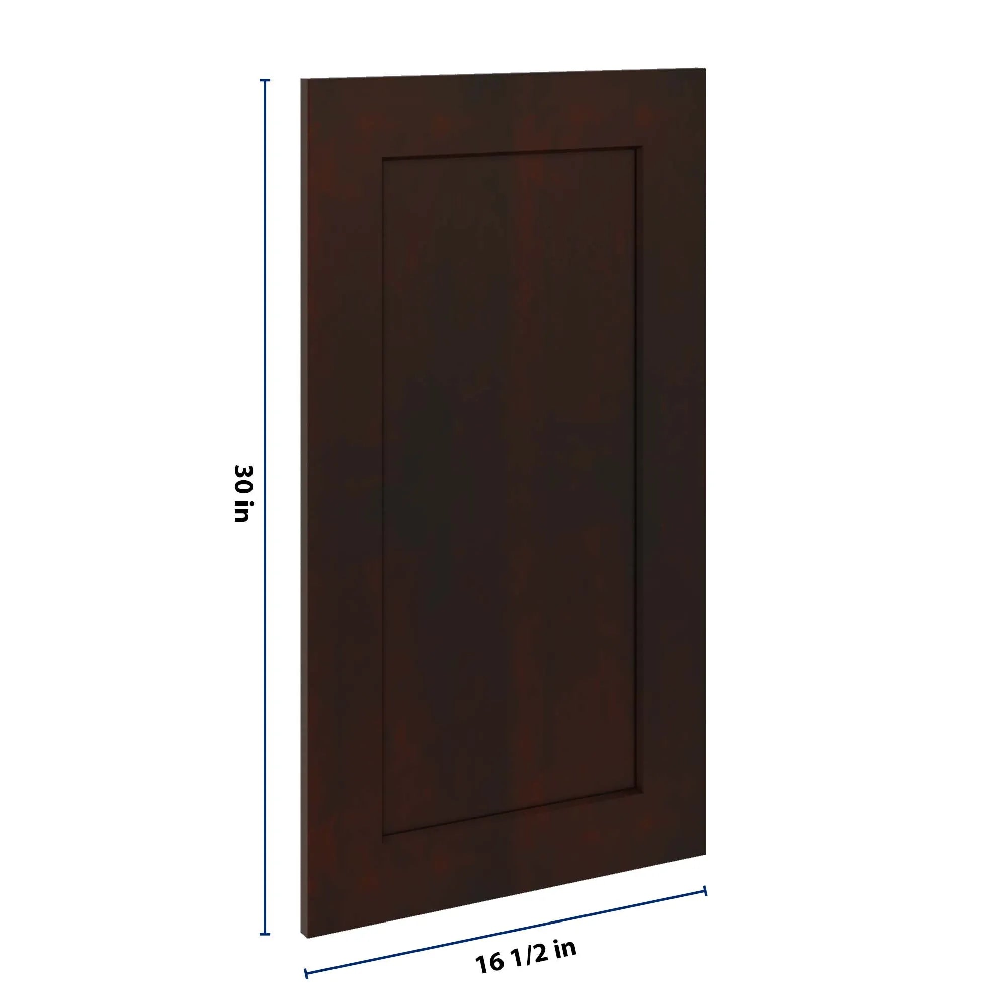 J&K Java Coffee S1 Dummy Insert Door Panel 16 1/2" W x 30" H