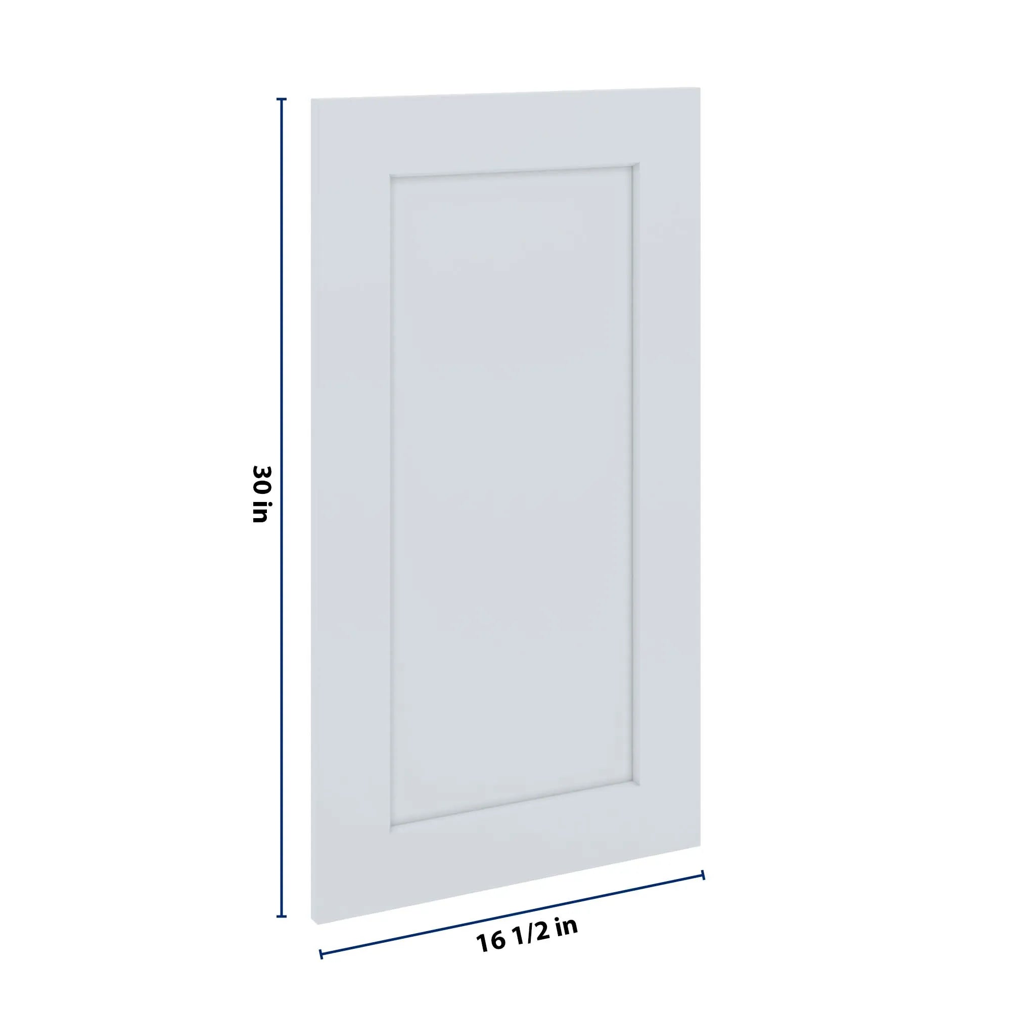 J&K White Shaker S8 Dummy Insert Door Panel 16 1/2" W x 30" H