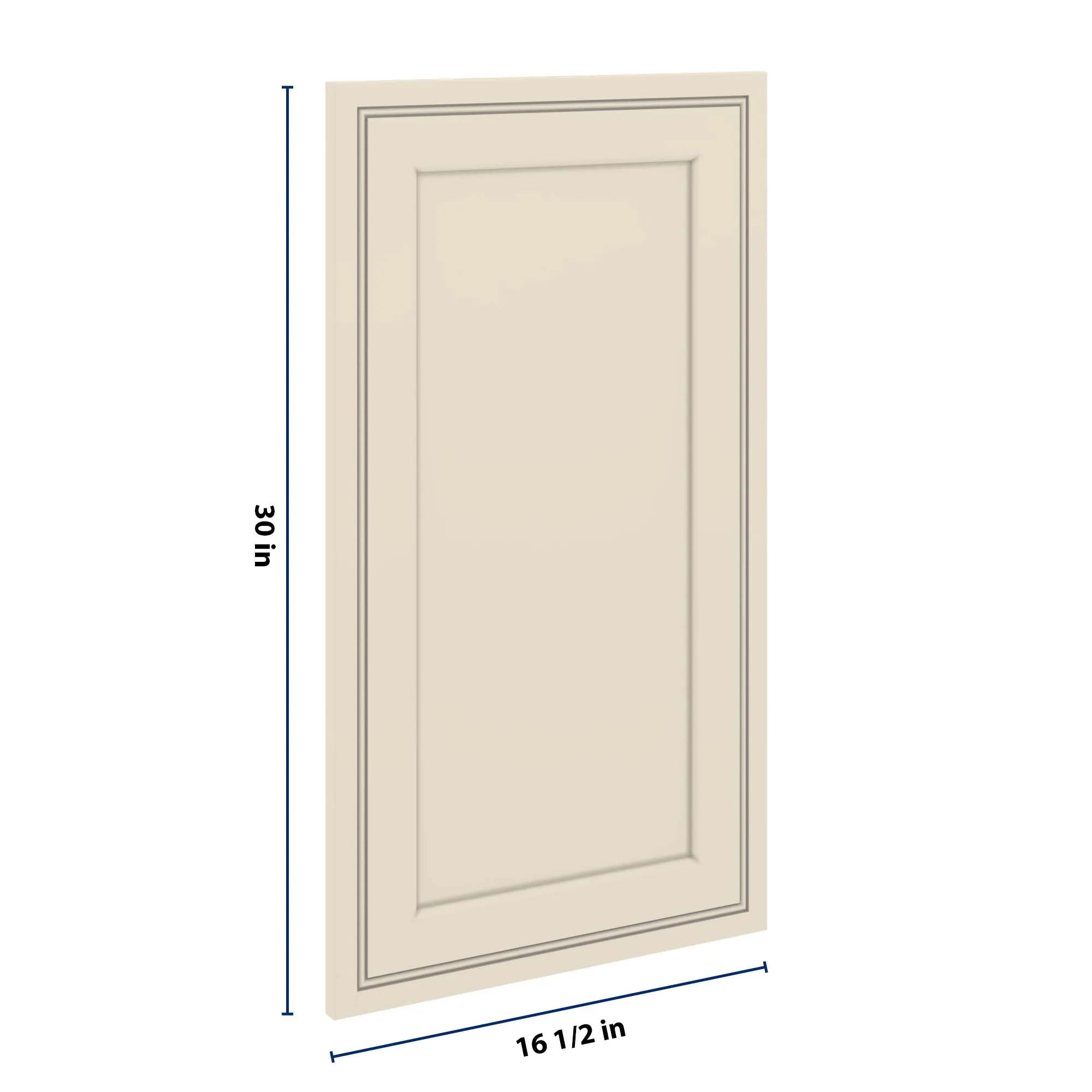 J&K Pearl Glazed H9 Dummy Insert Door Panel 16 1/2" W x 30" H