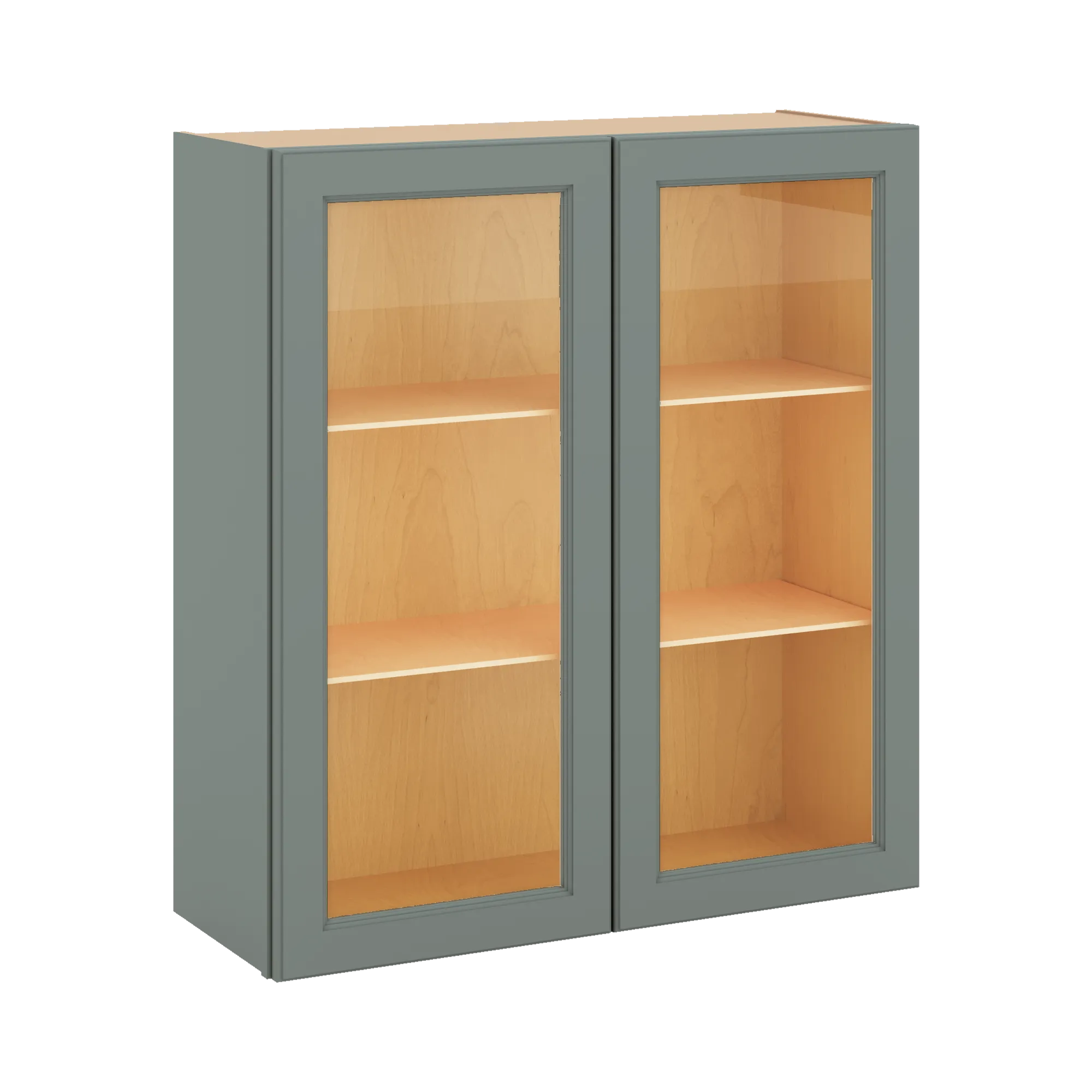 J&K Sage E3 Wall Glass Cabinet - 33" W x 36" H (No Glass Insert)