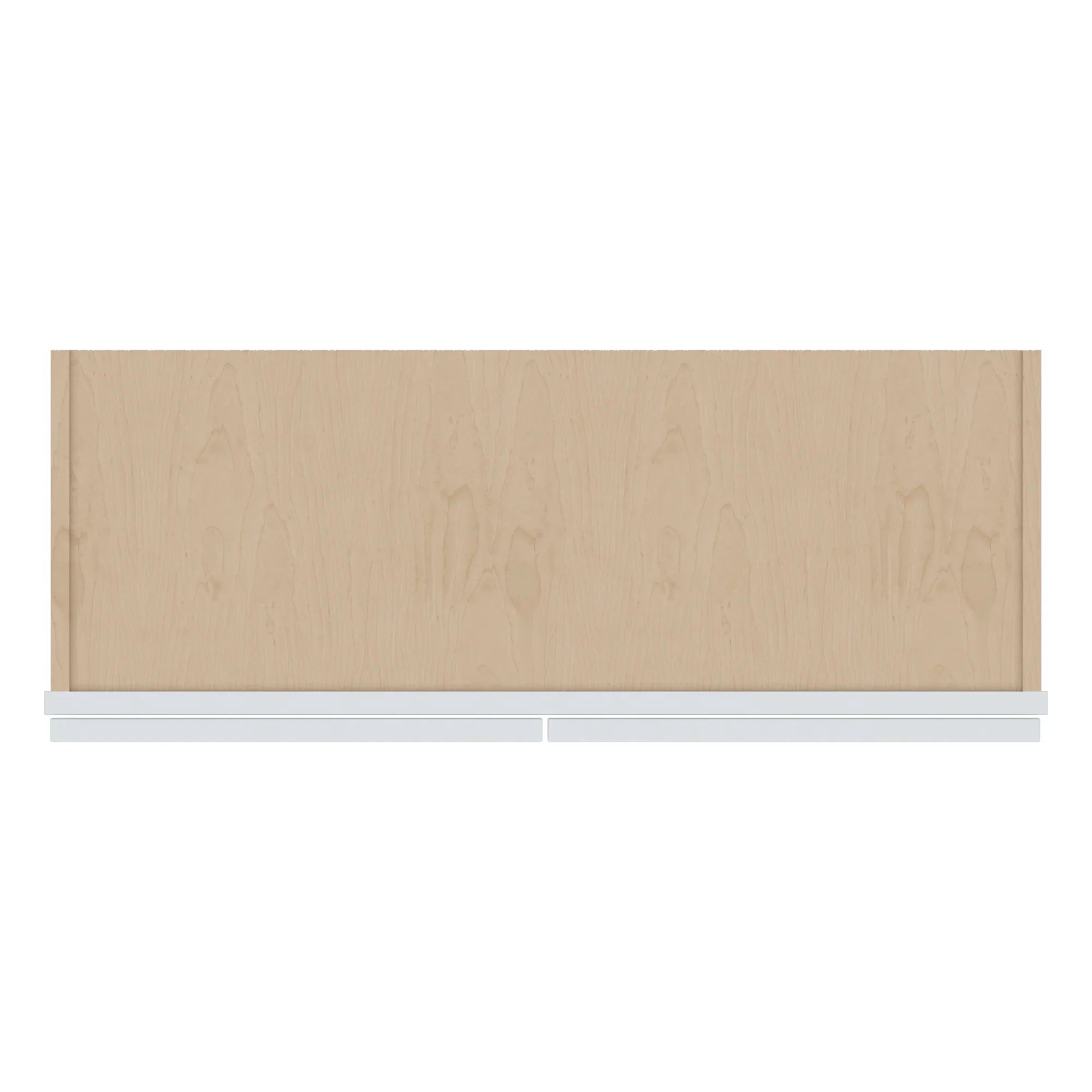 J&K White Shaker S8 Wall Glass Cabinet 33" W x 36" H (No Glass Insert)