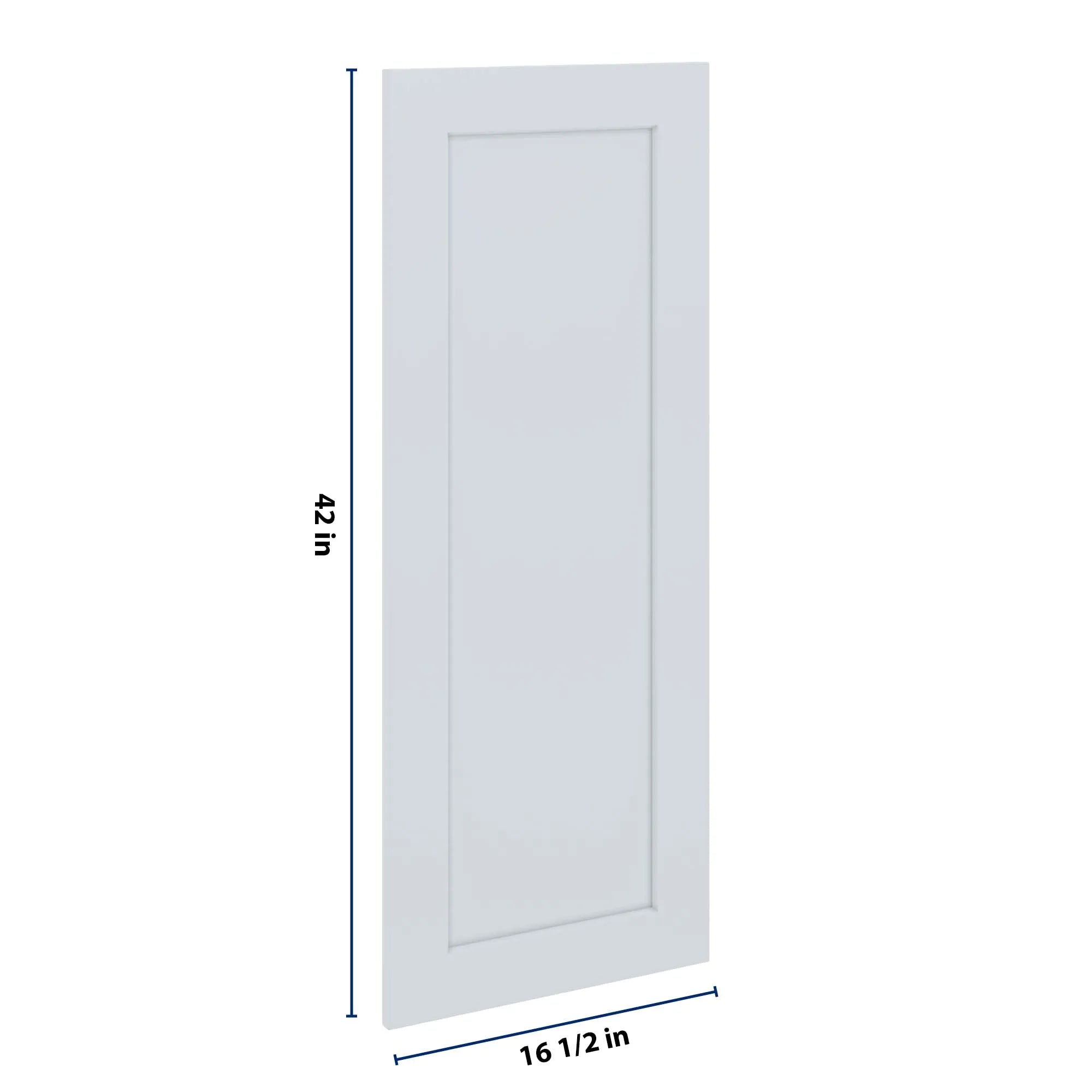 J&K White Shaker S8 Dummy Insert Door Panel 16 1/2" W x 42" H