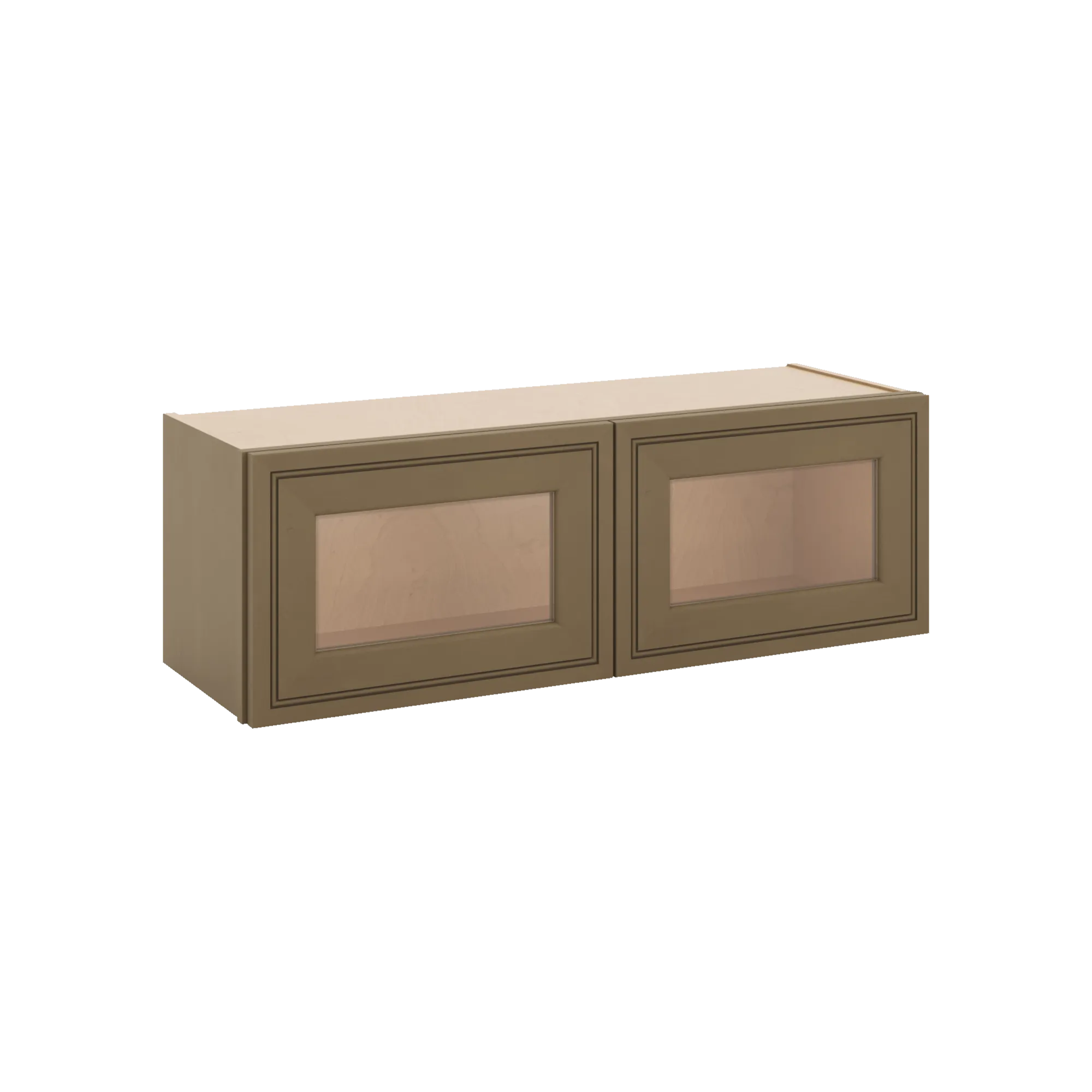 J&K Hazel H8 Wall Glass Cabinet - 36" W x 12" H (No Glass Insert)