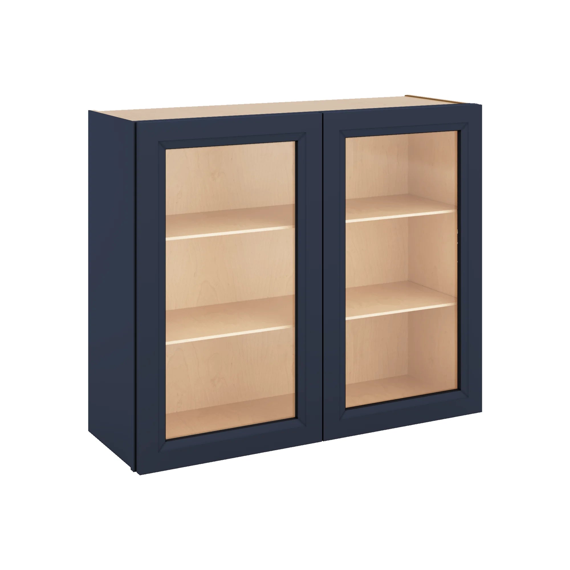 J&K Naval B7 Wall Glass Cabinet - 36" W x 30" H (No Glass Insert)