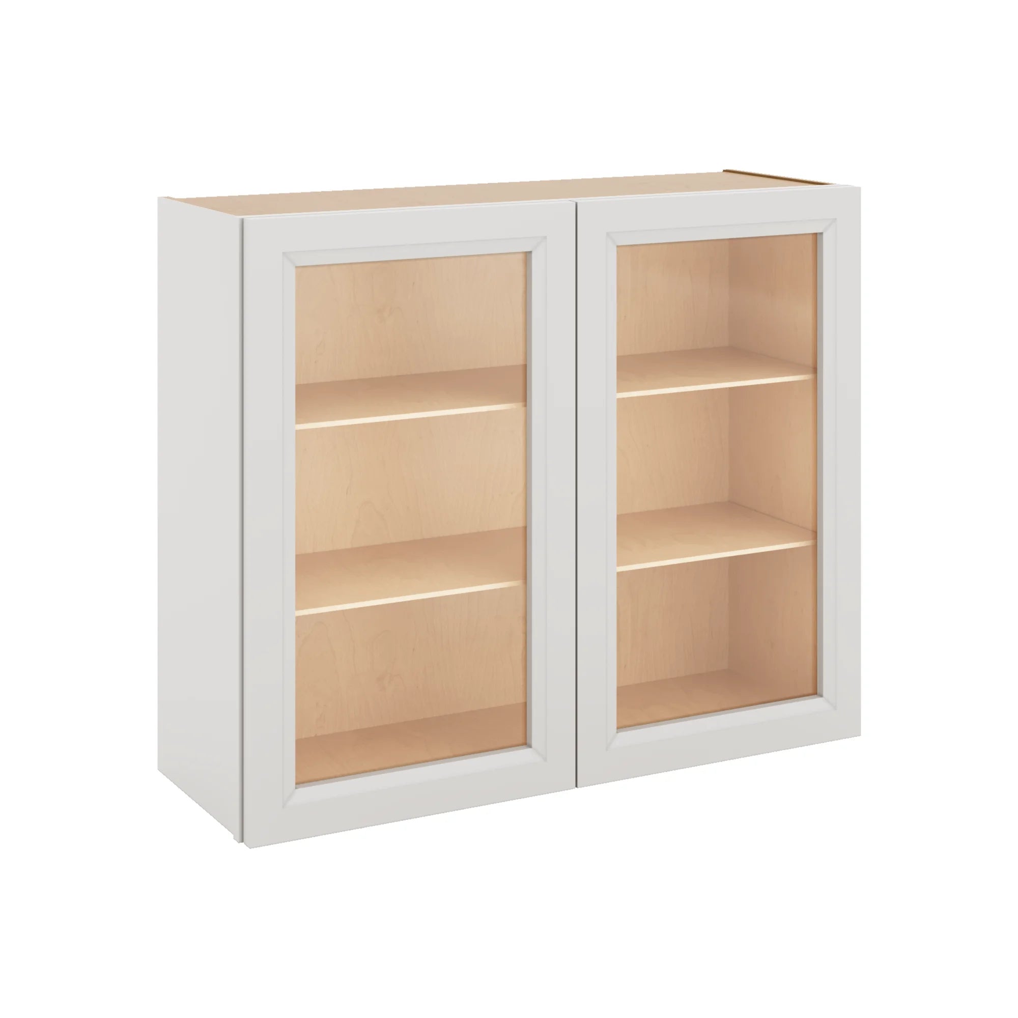J&K Pure B5 Wall Glass Cabinet - 36" W x 30" H (No Glass Insert)