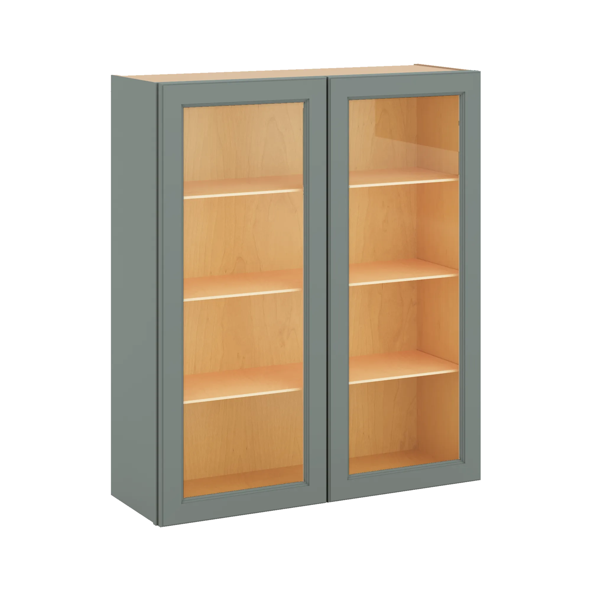 J&K Sage E3 Wall Glass Cabinet - 36" W x 42" H (No Glass Insert)