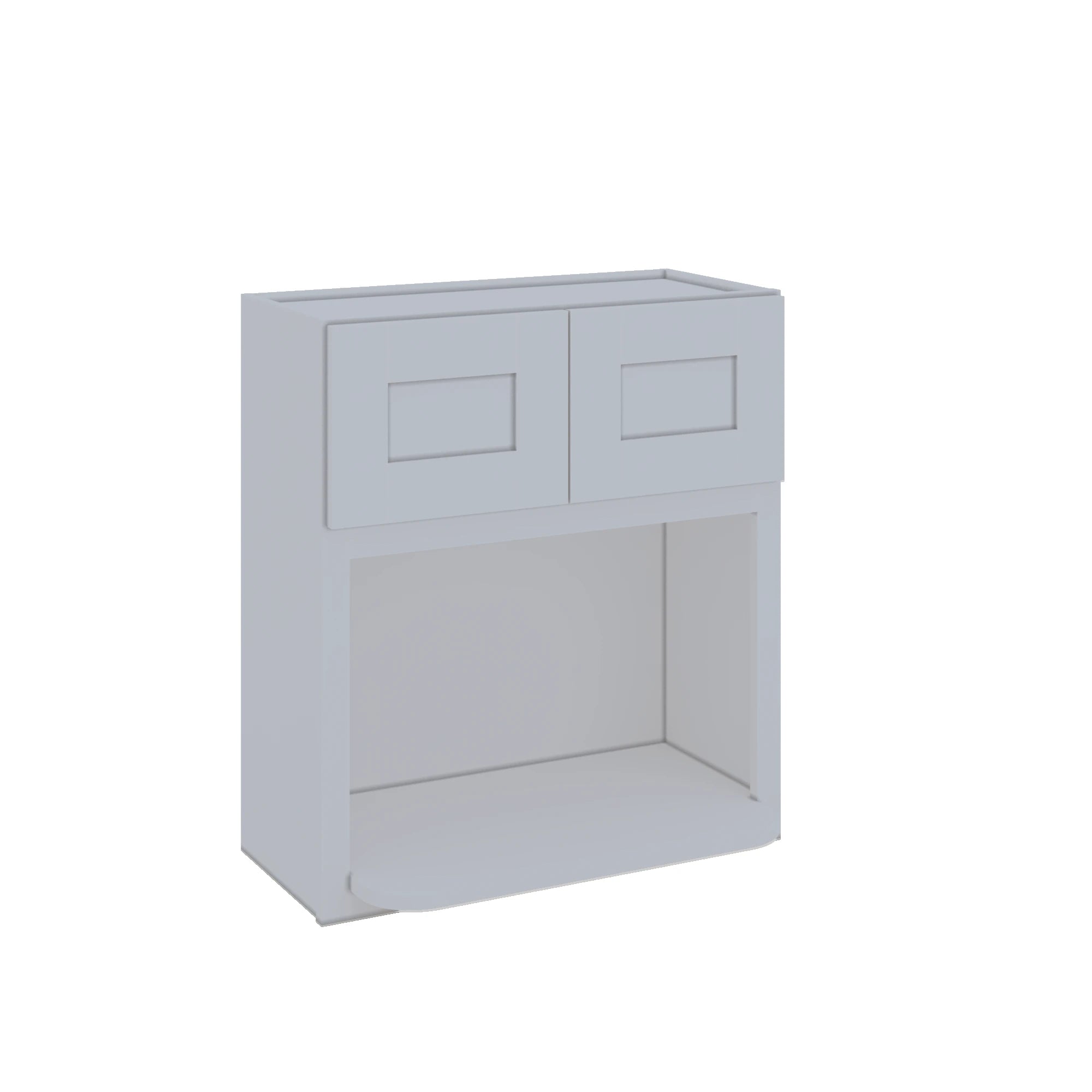 Modernform Cabinet Grey Shaker 27" W X 30" H X 12" D Microwave w/Bottom Shelf