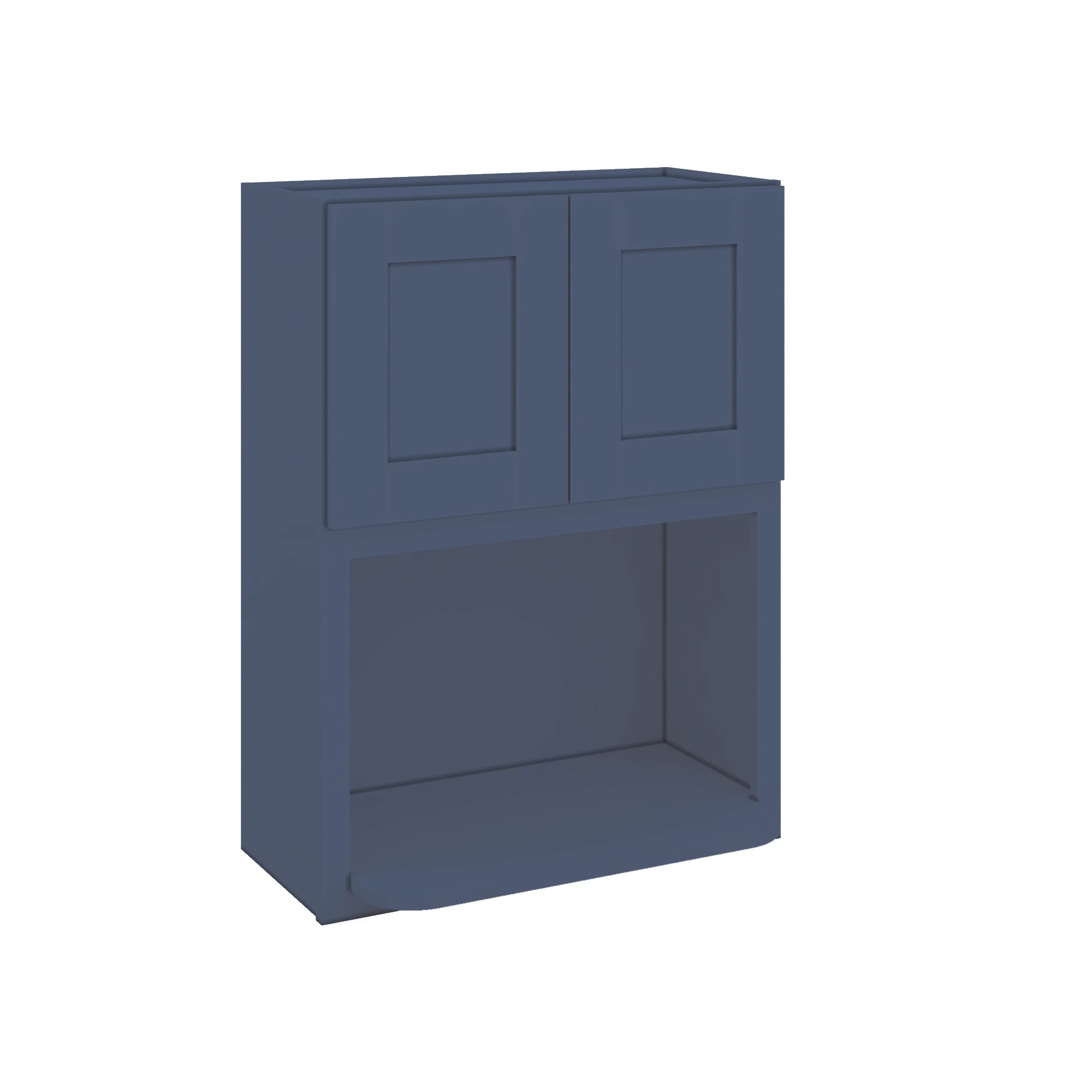 Modernform Cabinet Signature Blue 27" W X 36" H X 12" D Microwave w/Bottom Shelf