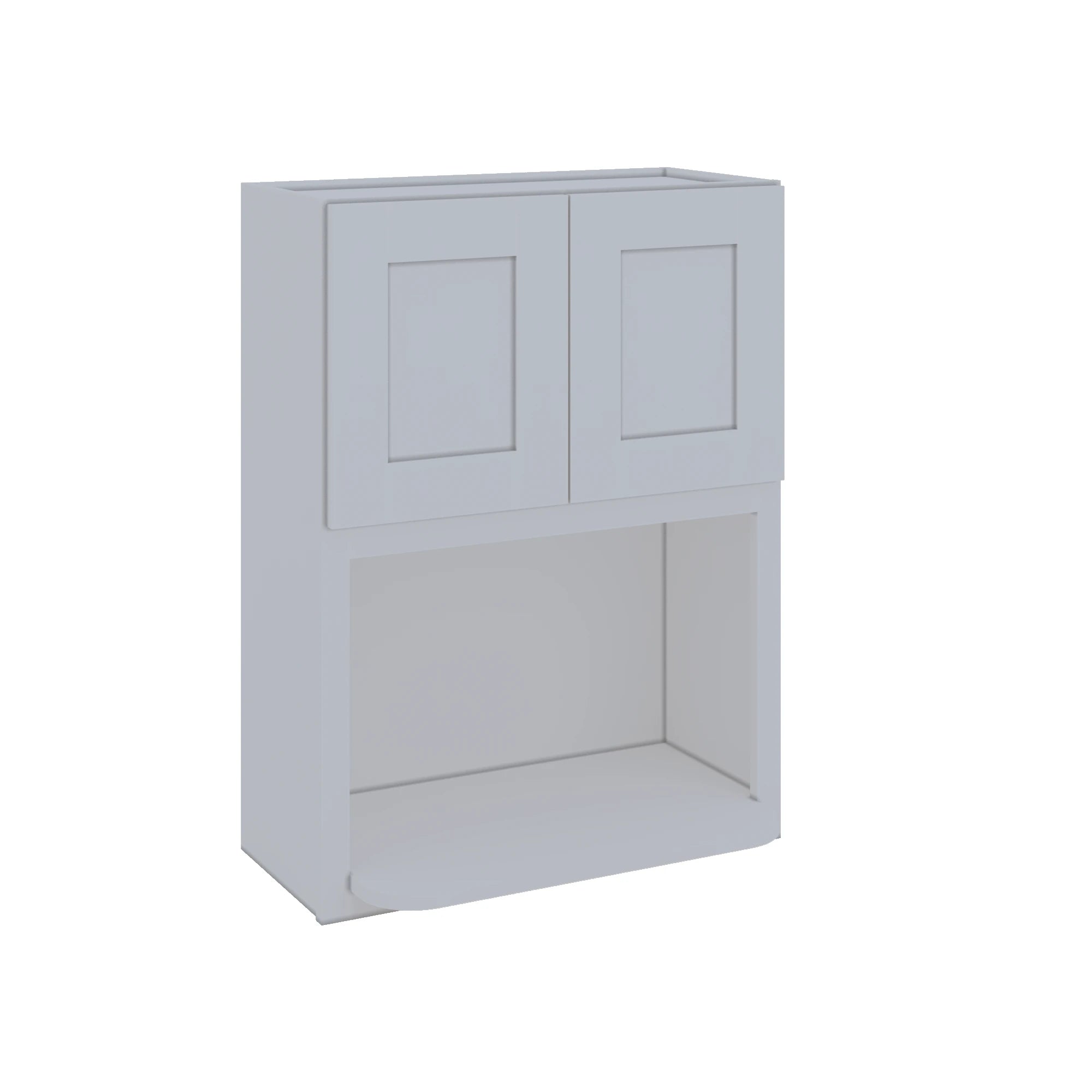 Modernform Cabinet Grey Shaker 27" W X 36" H X 12" D Microwave w/Bottom Shelf