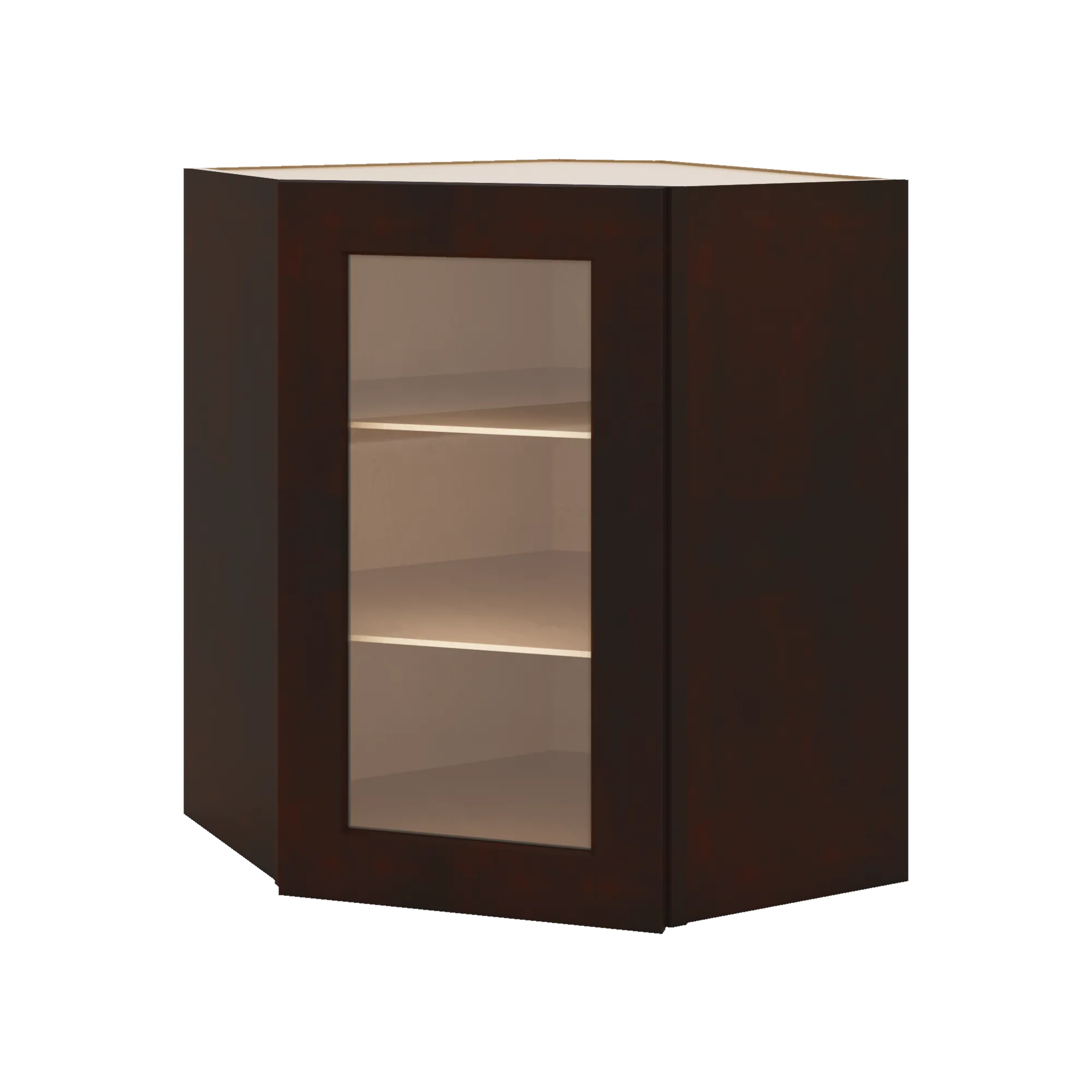 J&K Java Coffee S1 Wall Diagonal Glass Insert- 24" W x 30" H (No Glass Insert)