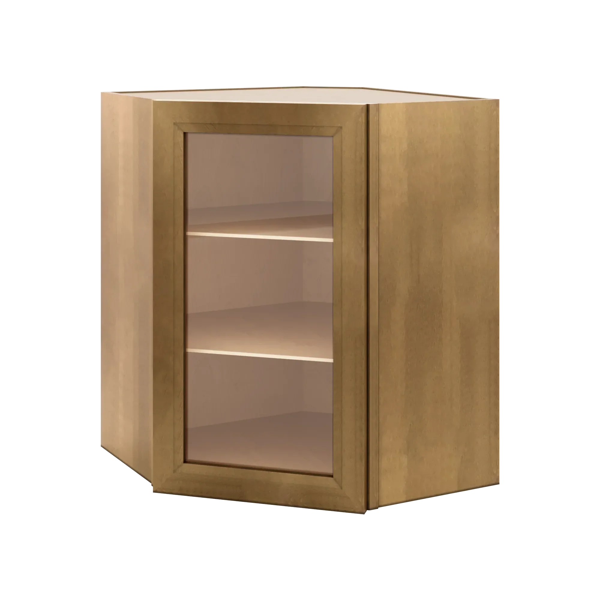 J&K Butterscotch B8 Wall Diagonal Glass Insert- 24" W x 30" H (No Glass Insert)