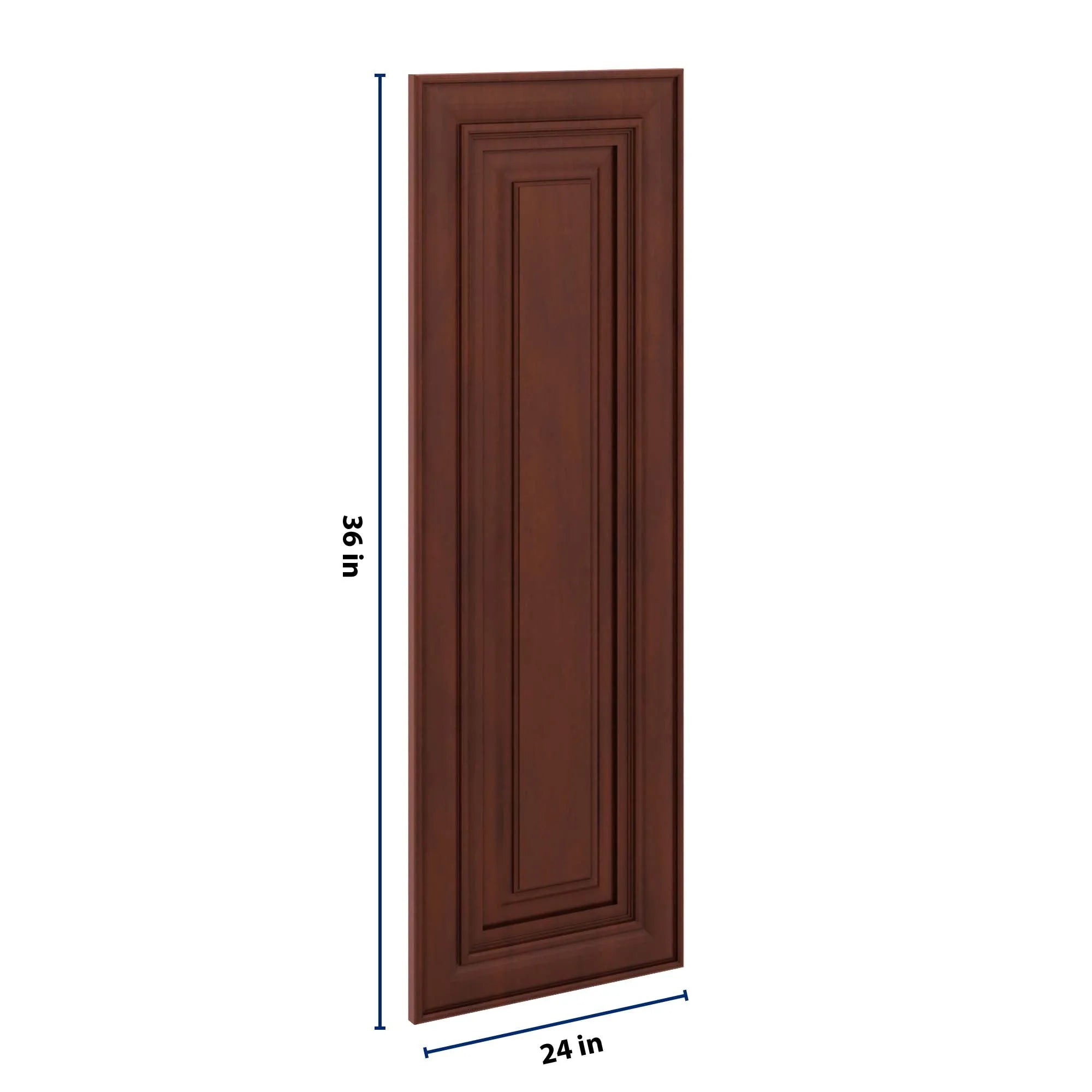 J&K Mahogany J5 Dummy Insert Door Glass 12" W x 36" H
