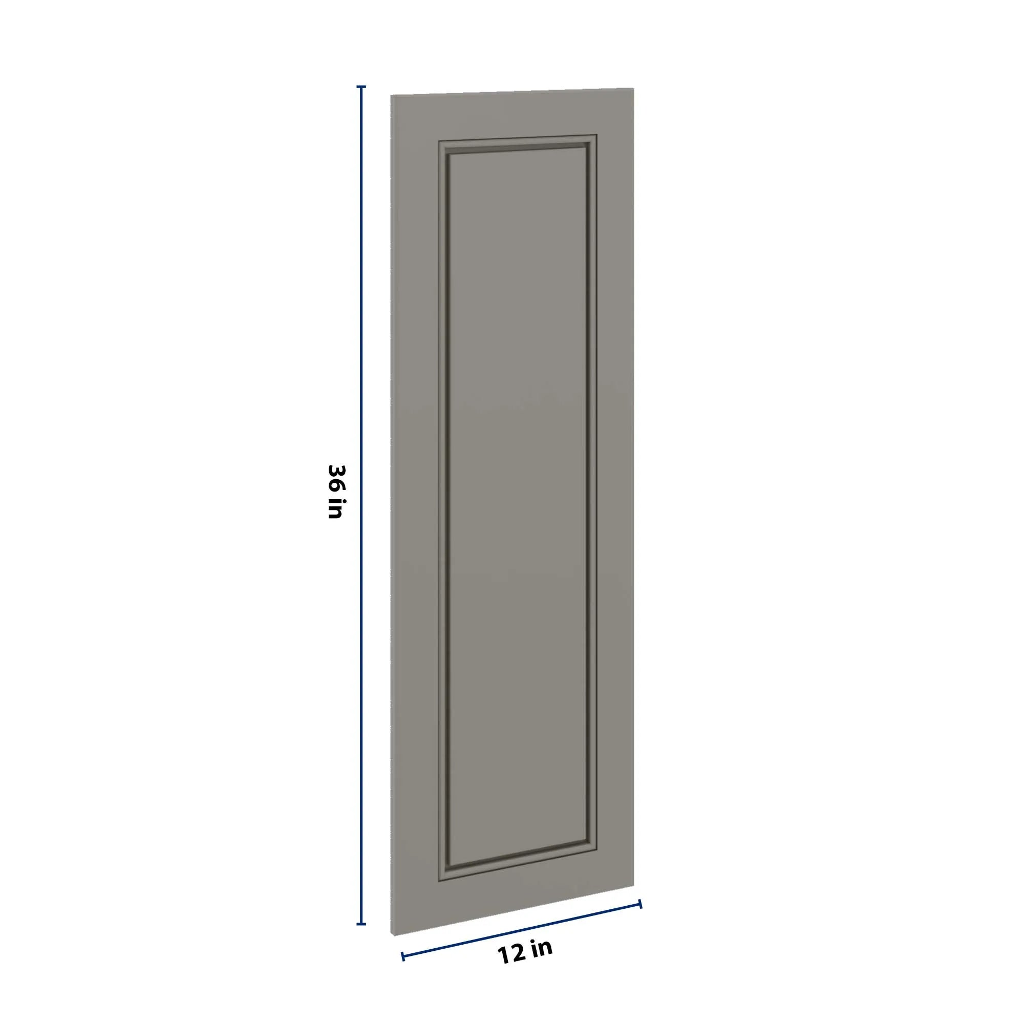 J&K Greige K3 Dummy Insert Door Glass 12" W x 36" H