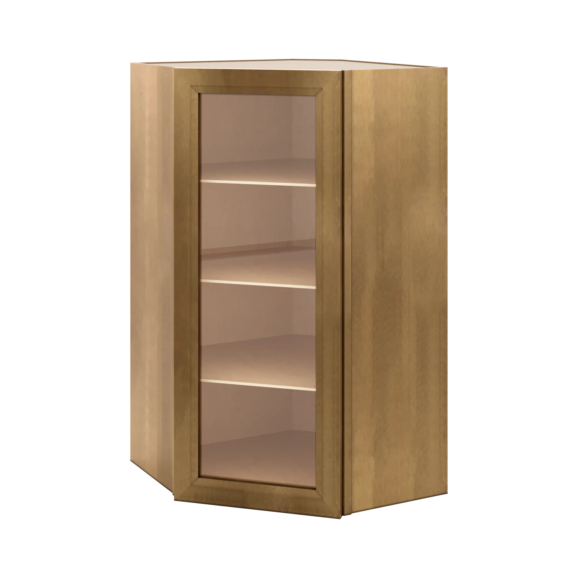 J&K Butterscotch B8 Wall Diagonal Glass Insert- 24" W x 42" H (No Glass Insert)