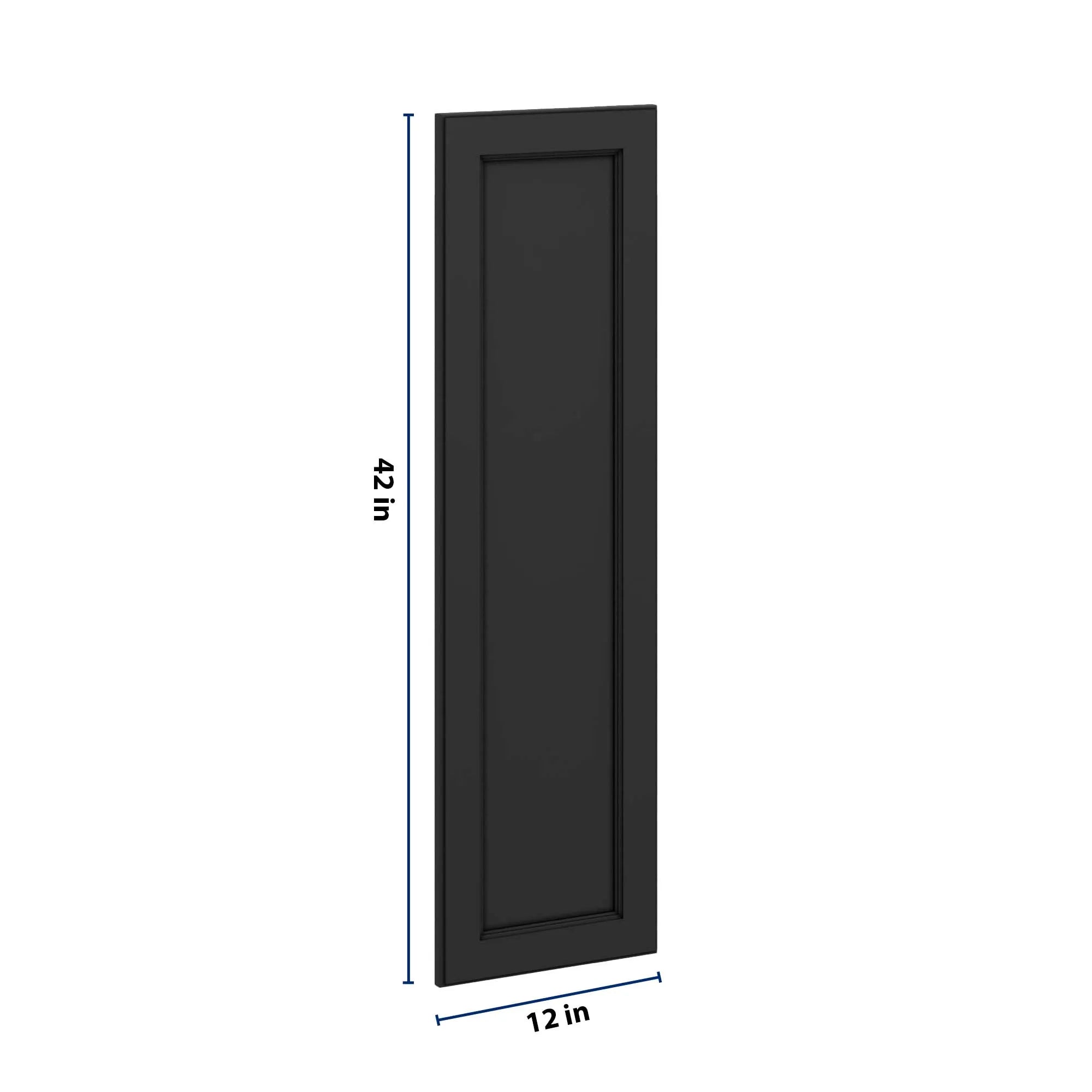 J&K Charcoal E2 Dummy Insert Door Glass 12" W x 42" H