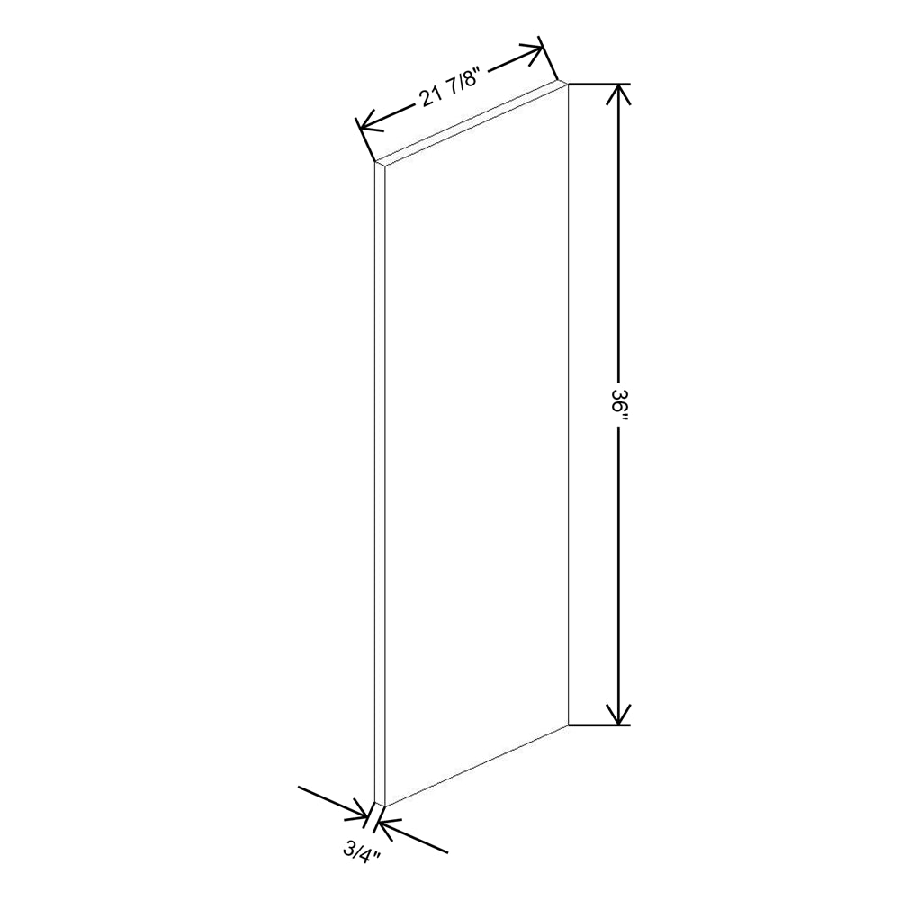 Fabuwood Illume Tuscany Nocce 3 Wainscot Panel MC36 {Right}