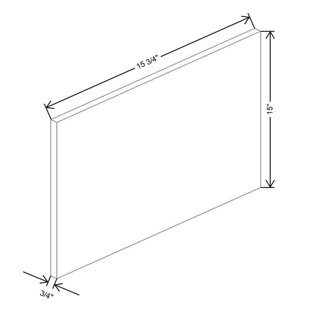 Fabuwood Illume Catalina Muratti 4 23 1/2" W x 14 1/2" H x 3/4" D Wainscot Panel