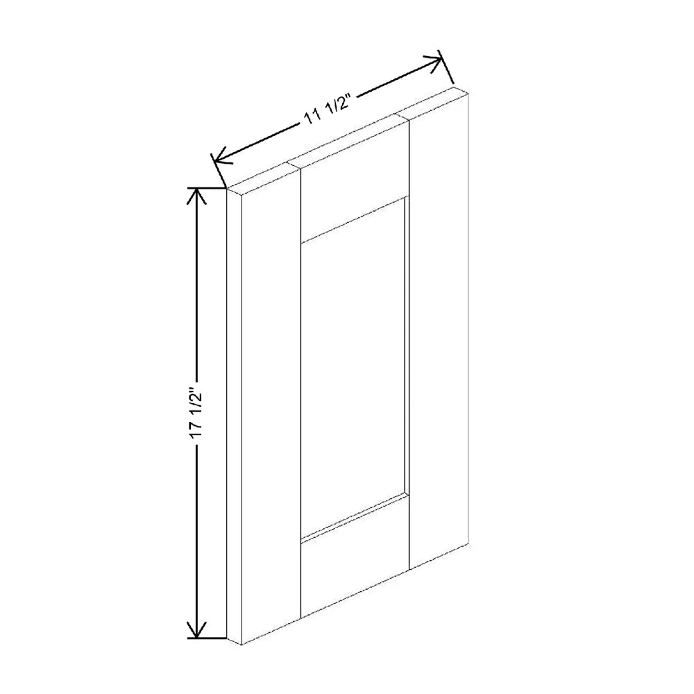 Fabuwood Allure Fusion Dove 11 1/2" W X 17 1/2" H X 3/4" D Wainscot Panel