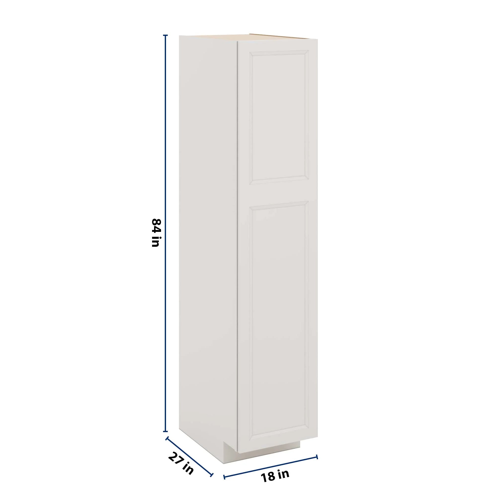 J&K Pure B5 Pantry w/Roll-Out Trays 18" W x 84" H x 27" D