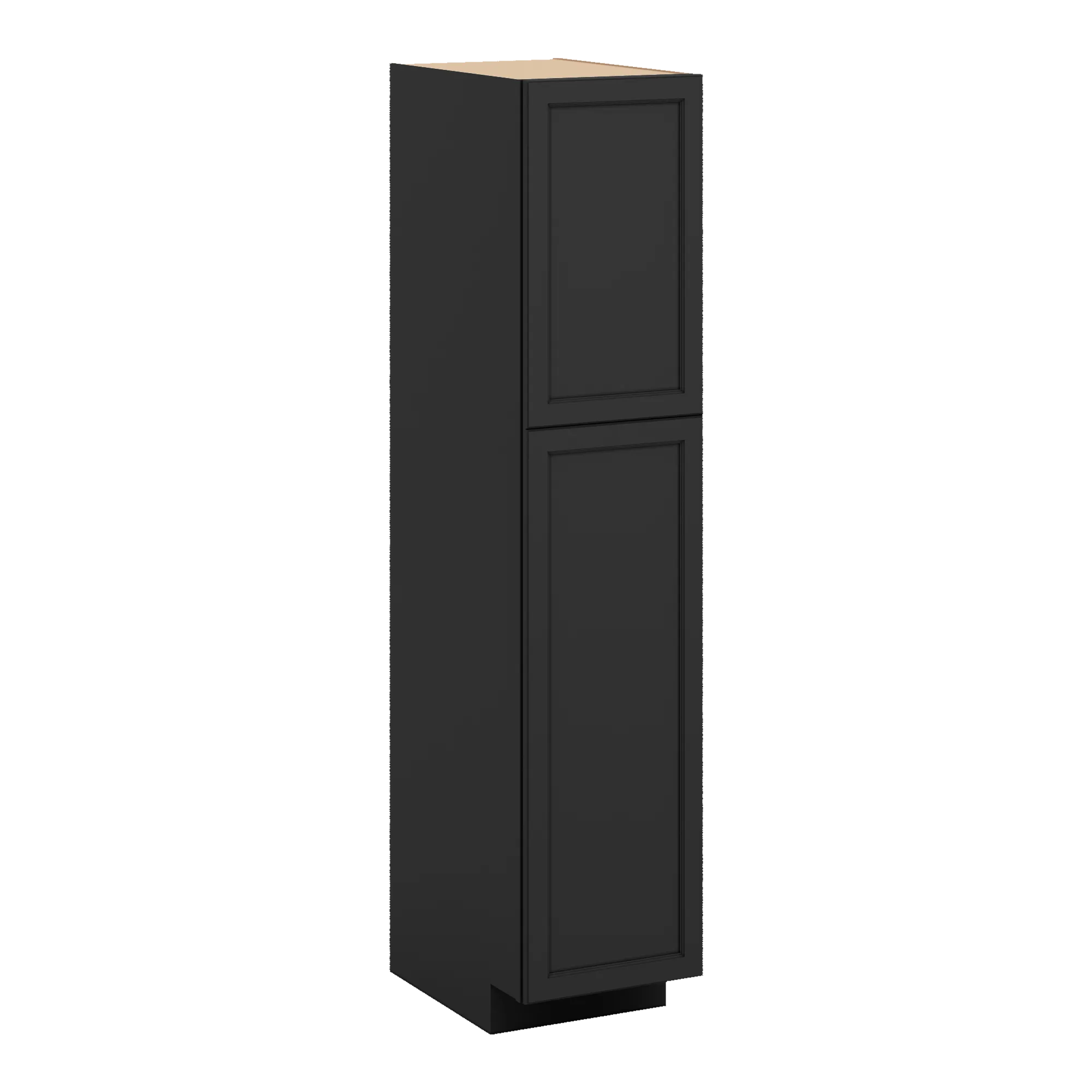 J&K Charcoal E2 Pantry w/Roll-Out Trays 18" W x 84" H x 27" D