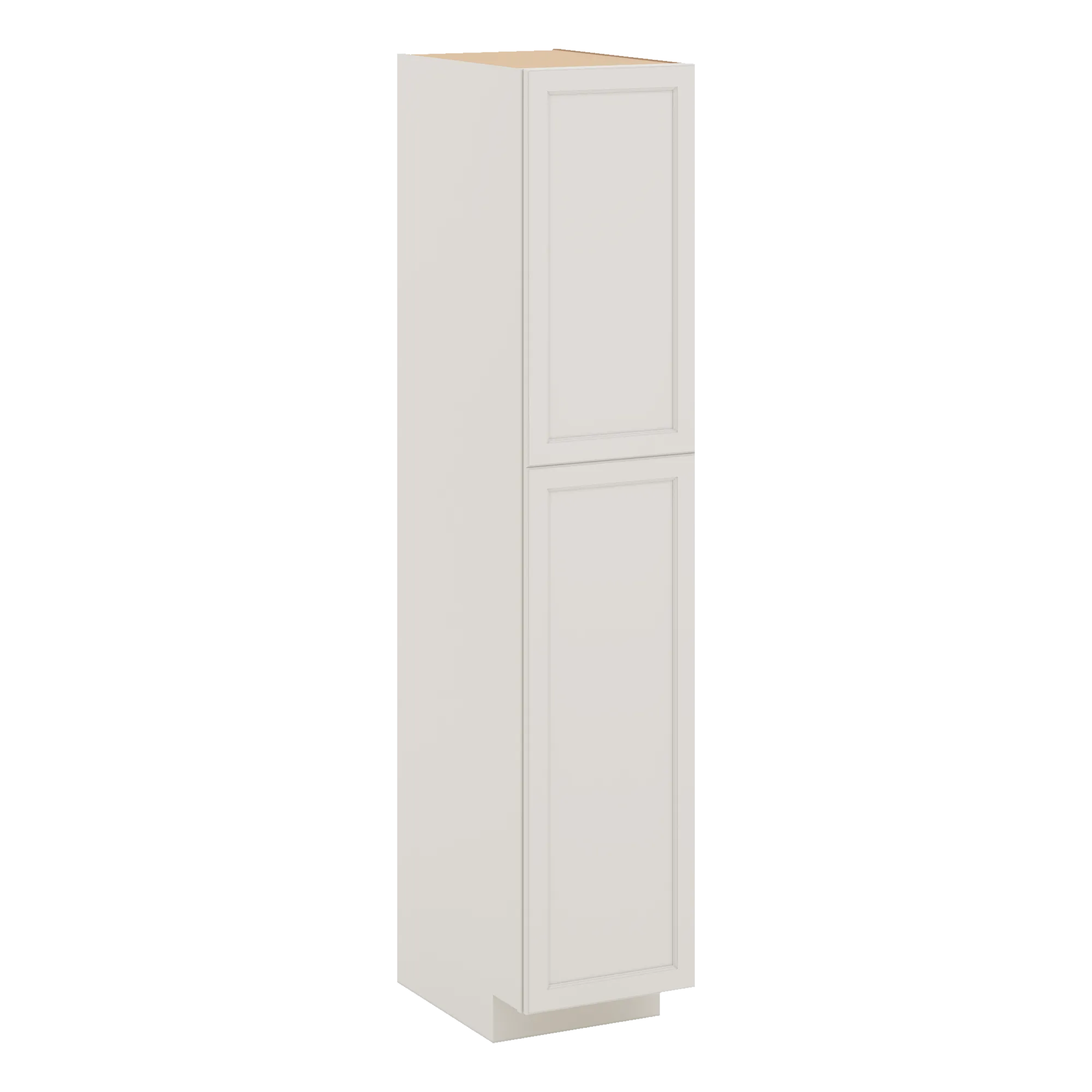 J&K Dove E1 Pantry w/Roll-Out Trays 18" W x 90" H x 27" D