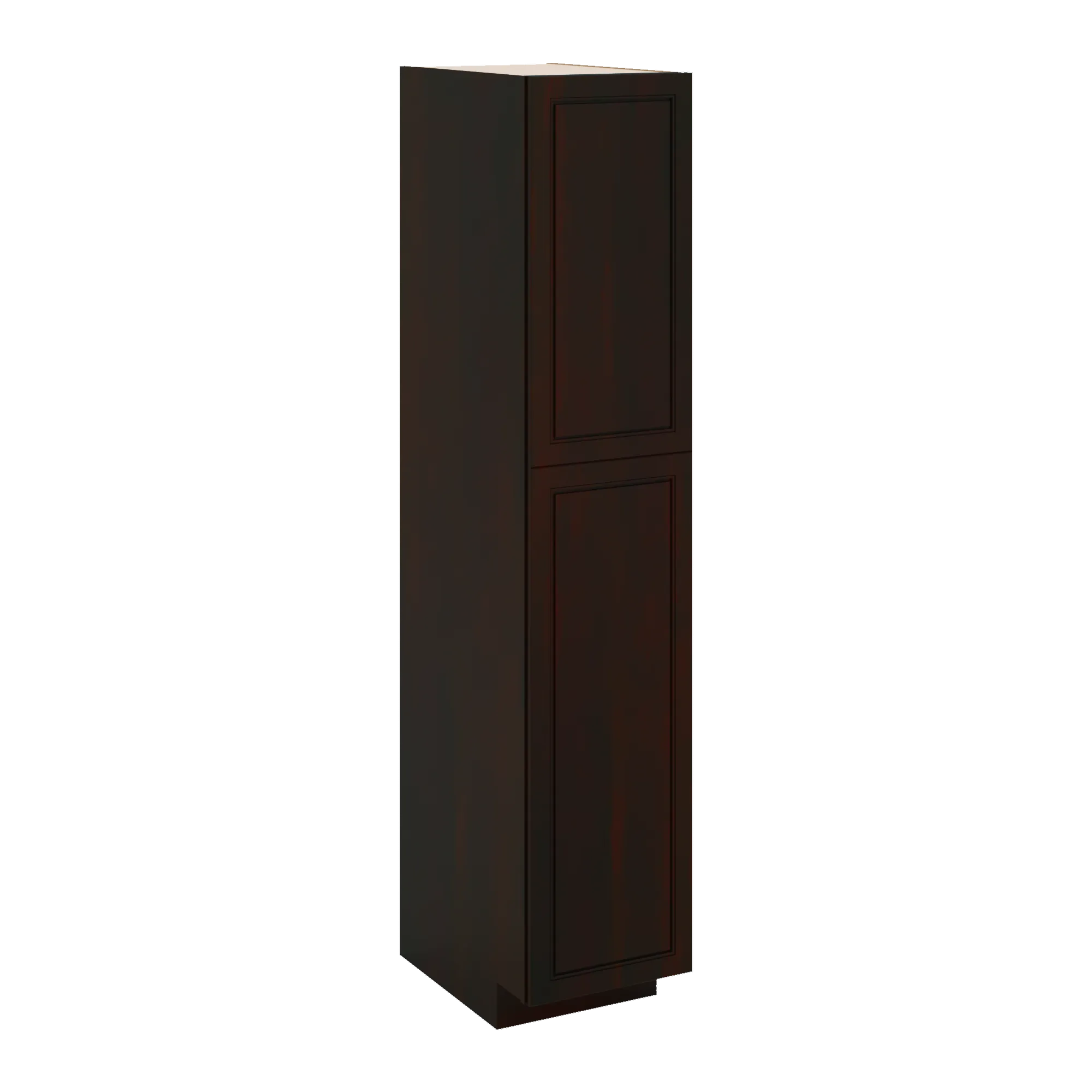 J&K Espresso K8 Pantry w/Roll-Out Trays 18" W x 90" H x 27" D